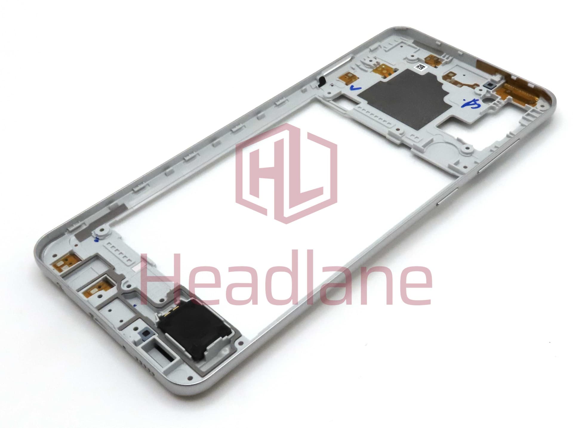 Samsung SM-A217 Galaxy A21s Middle Cover / Chassis - Silver - GH97-24663E