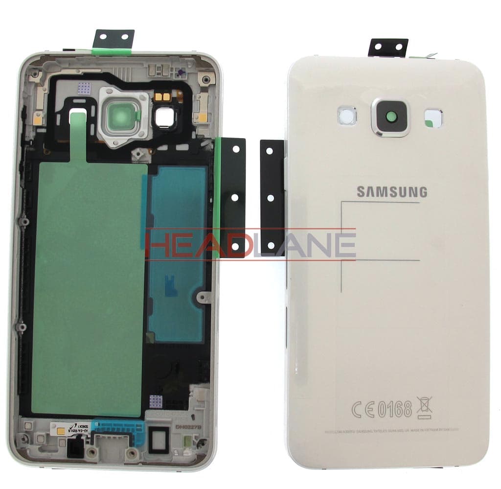Samsung SM-A300 Galaxy A3 Middle Cover / Chassis - White - GH96-08196A - Samsung Replacement Part