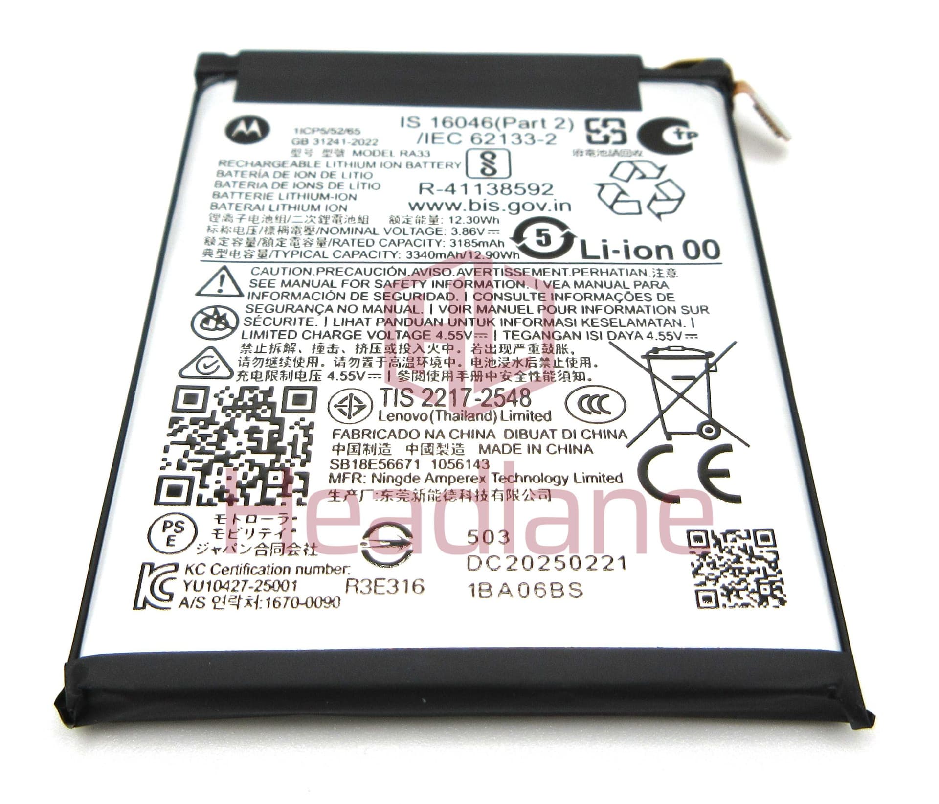 Motorola XT2553 Razr 60 RA33 3340mAh Battery - SB18E56671
