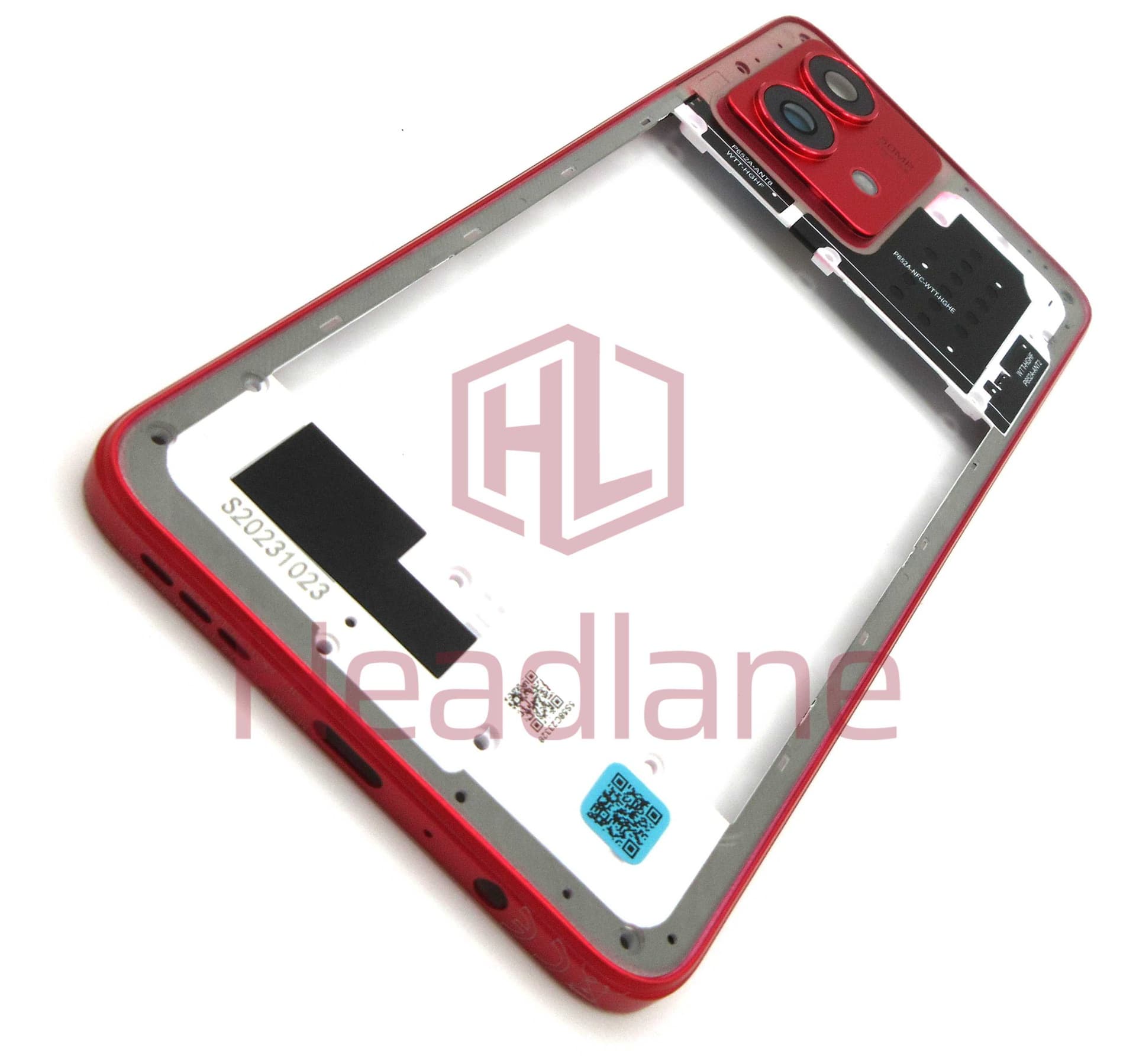 Motorola XT2347 Moto G84 5G Middle Cover / Chassis - Viva Magenta - 5S58C23328