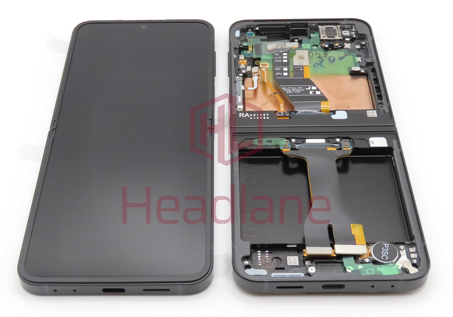 Samsung SM-F761 Galaxy Z Flip7 FE LCD Display / Screen + Touch - Black - GH82-37734A