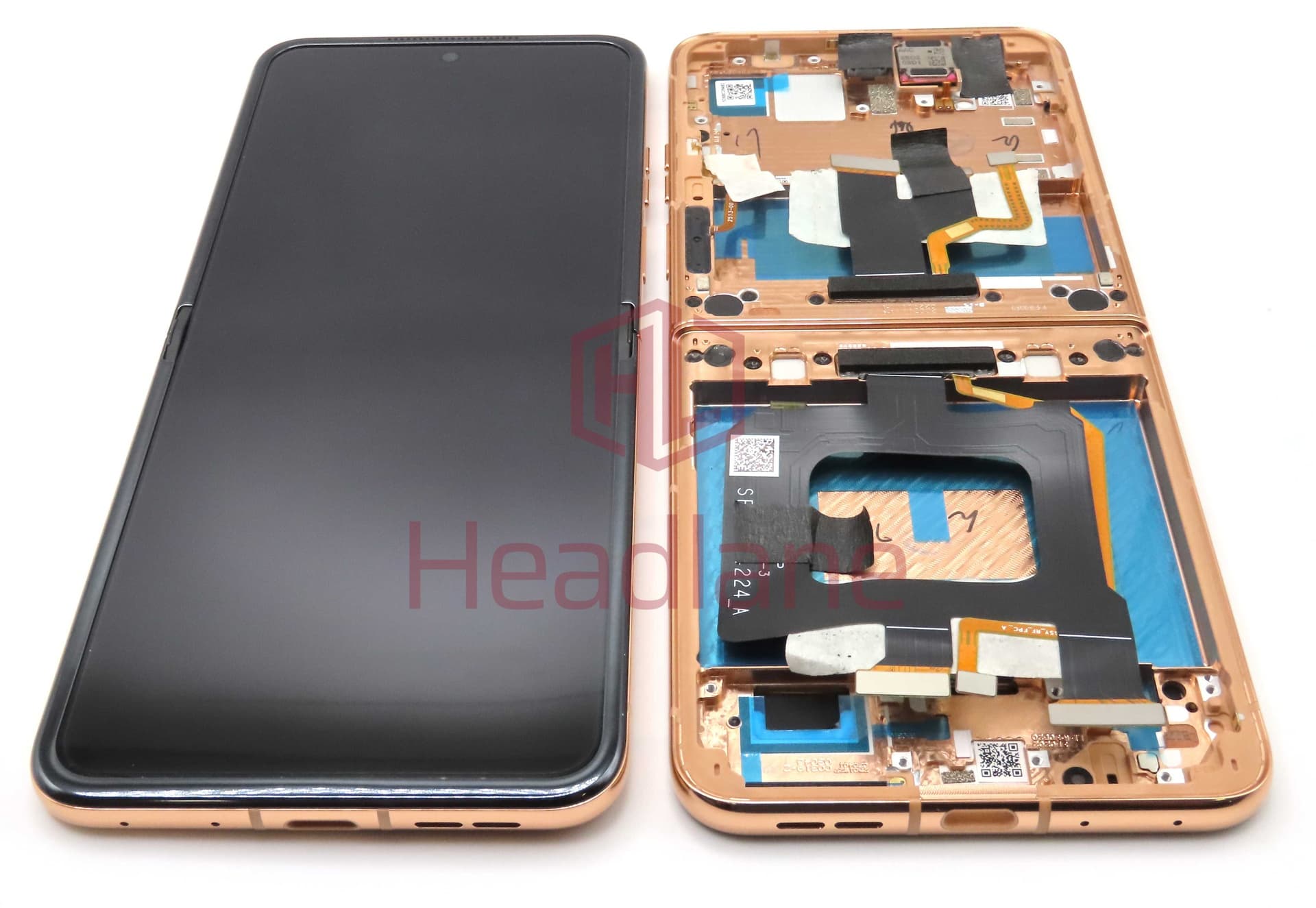 Motorola XT2451 Razr 50 Ultra Inner / Main LCD Display / Screen + Touch - Peach Fuzz - 5D68C29479