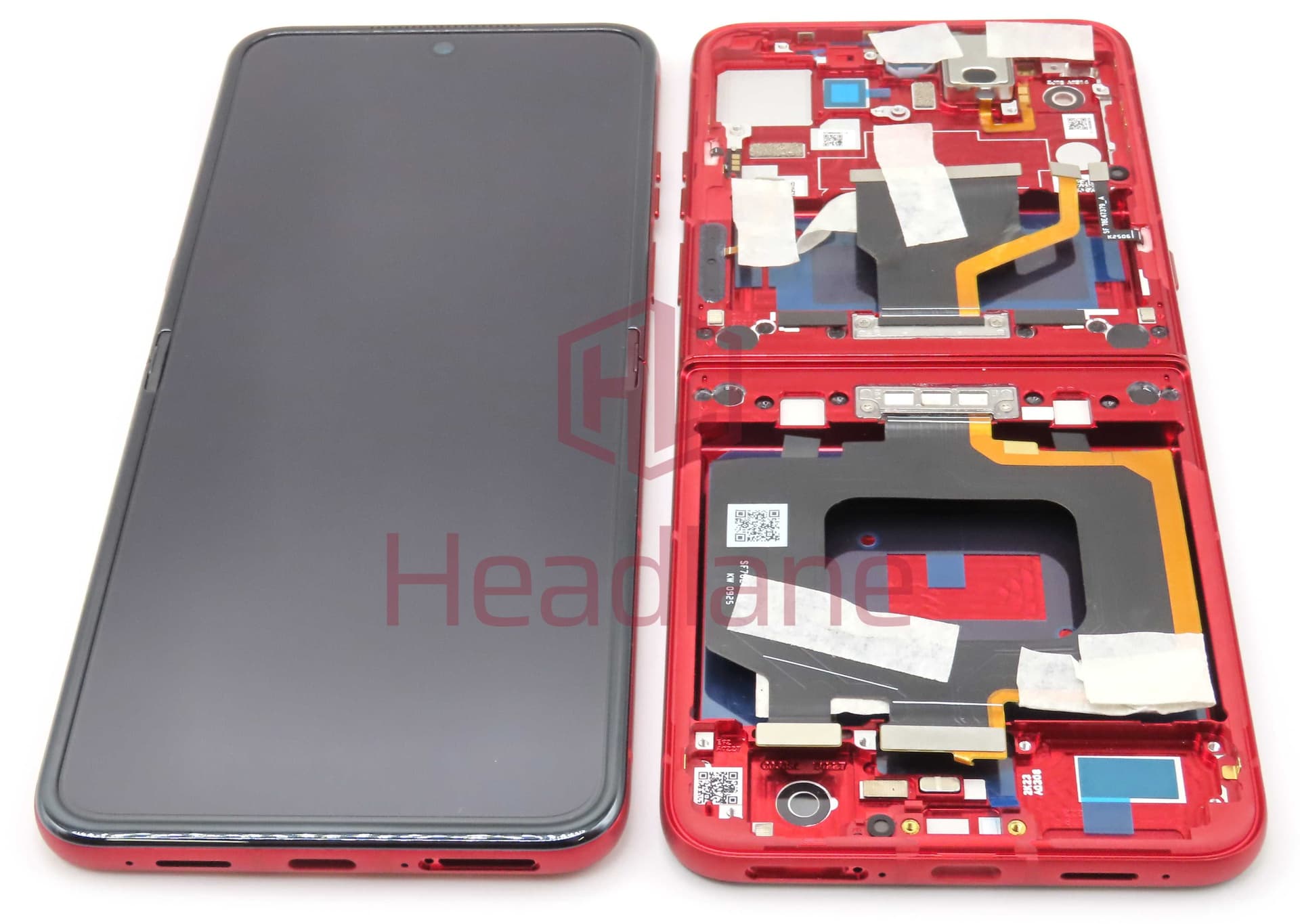 Motorola XT2551 Razr 60 Ultra Main / Inner LCD Display / Screen + Touch - Pantone Rio Red - 5D68C30155