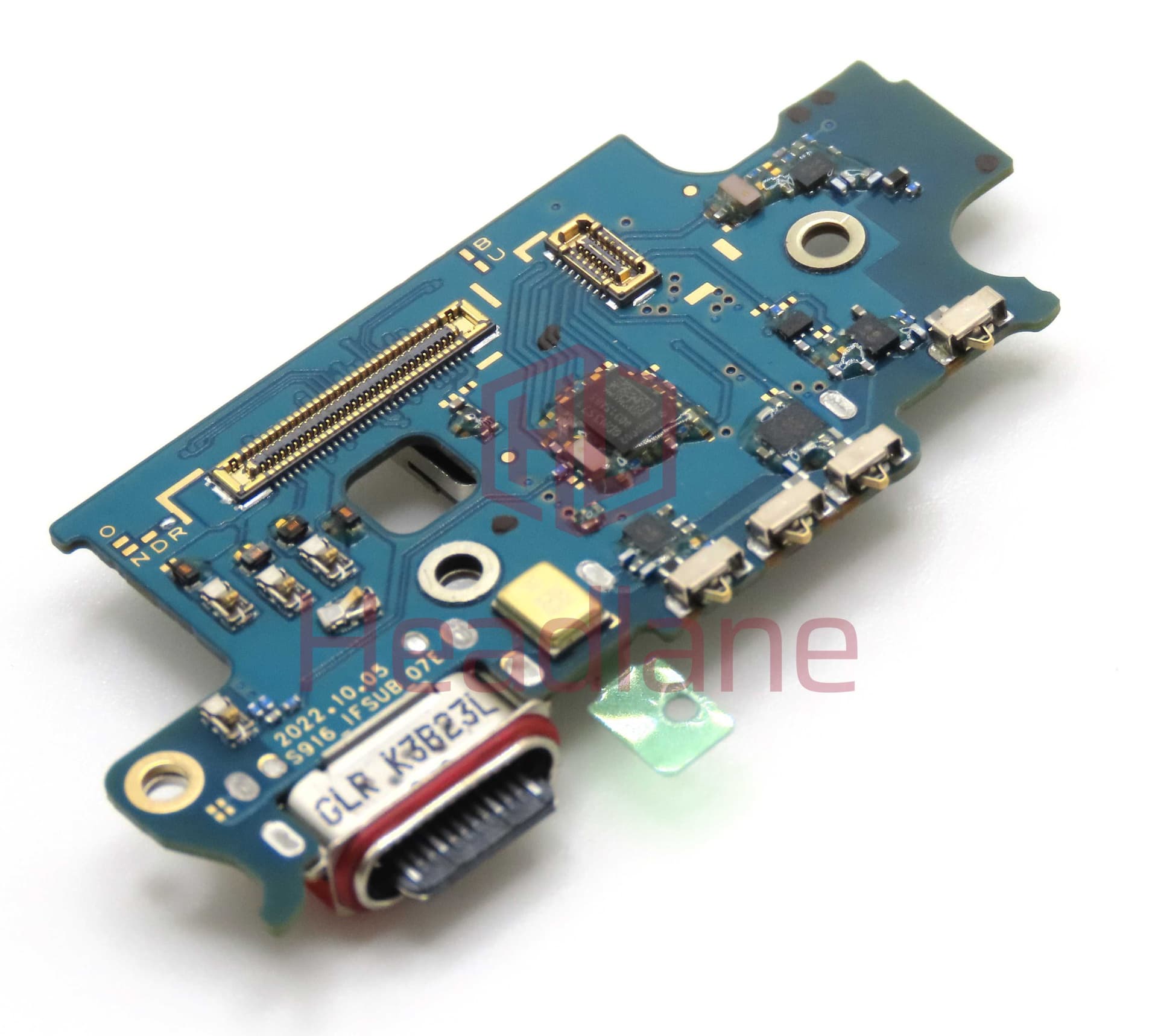 Samsung SM-S916B / SM-S916E Galaxy S23+ / Plus Charging Port + SIM Card Reader Flex (International Version) - GH96-15786A