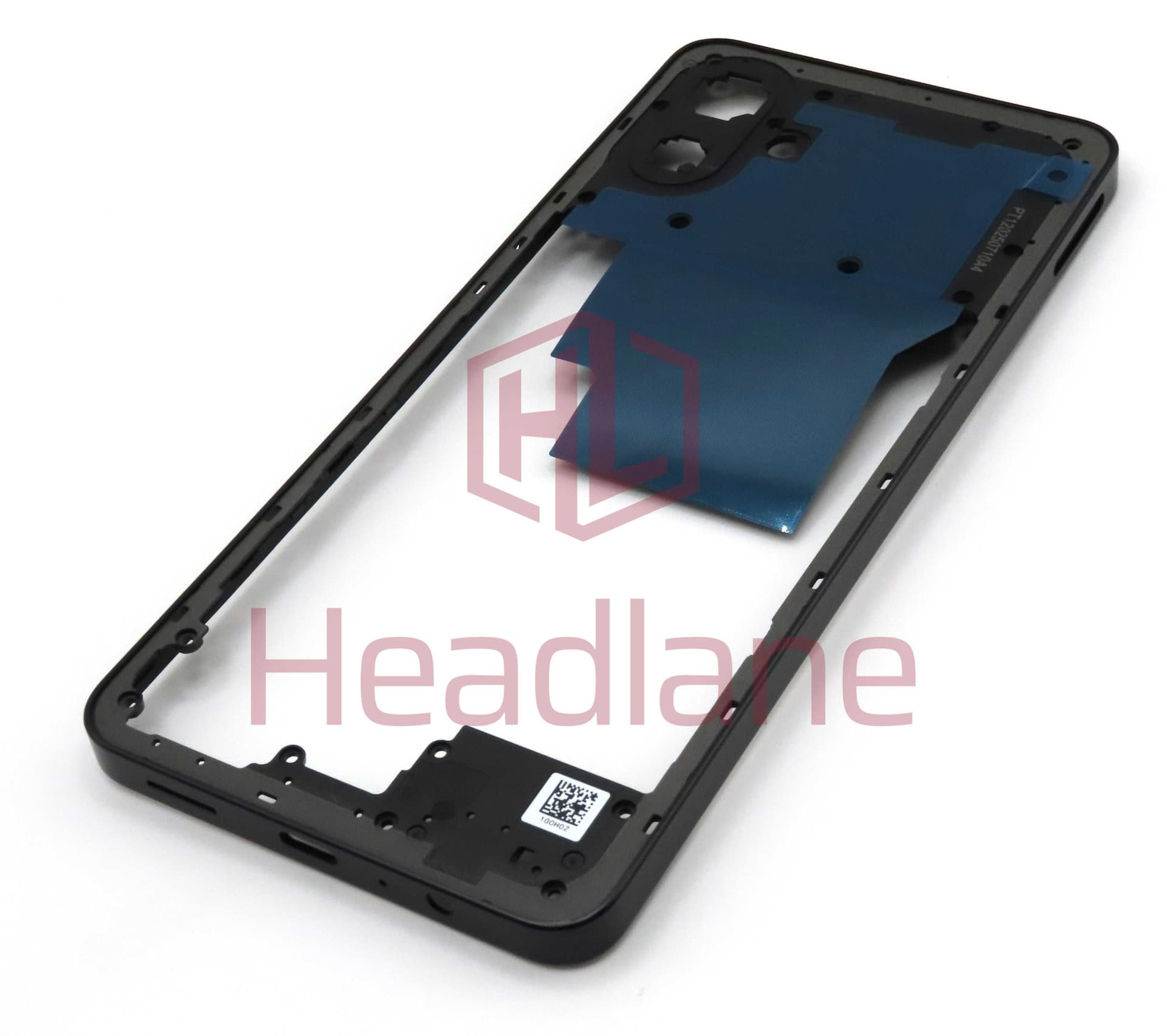Samsung SM-A075 Galaxy A07 Middle Cover / Chassis - Black - GH81-28072A
