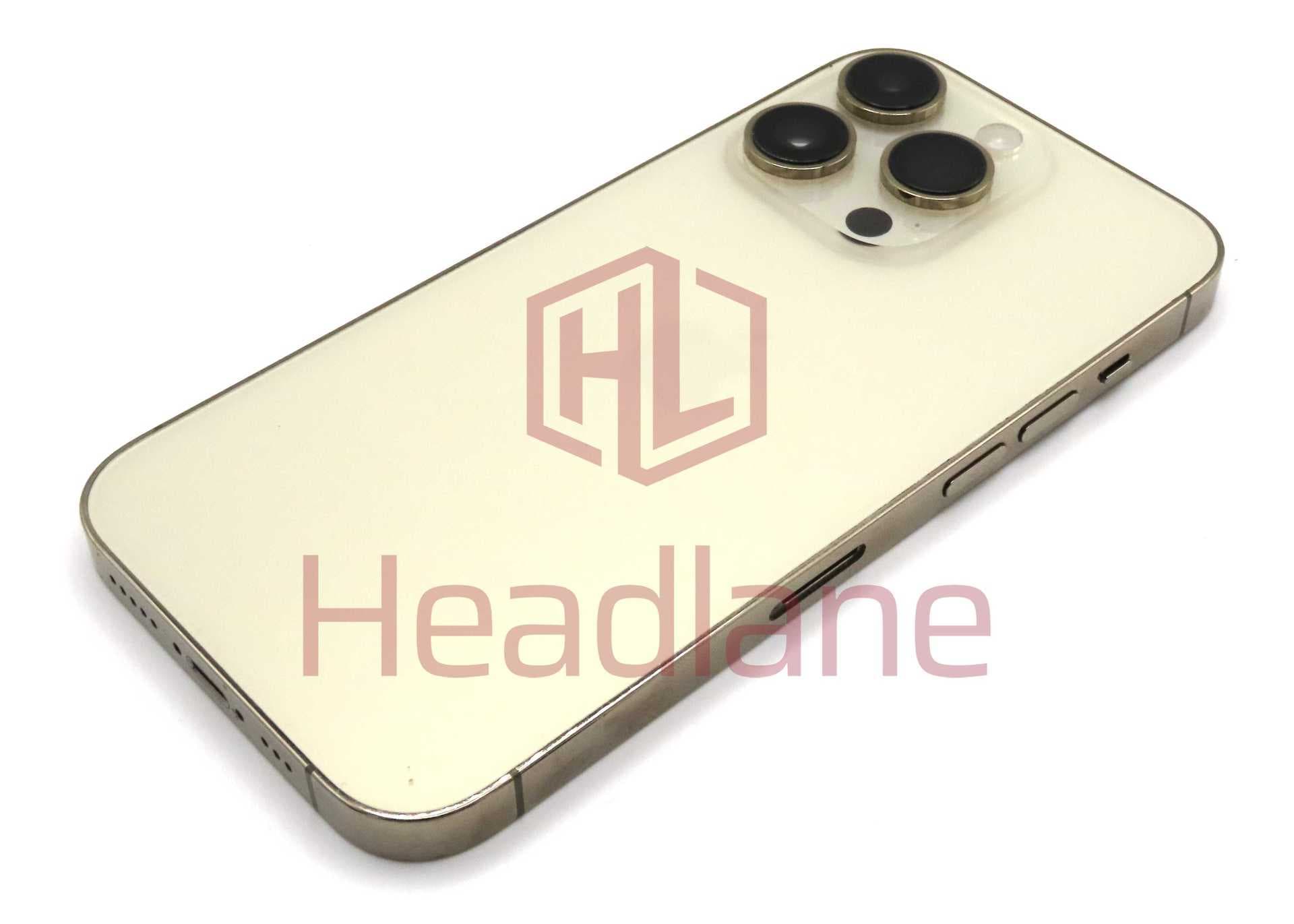 iPhone 14 Pro Back / Battery Cover + Small Parts - Gold (Pulled - Grade B) - IP14PRBH-GD-B