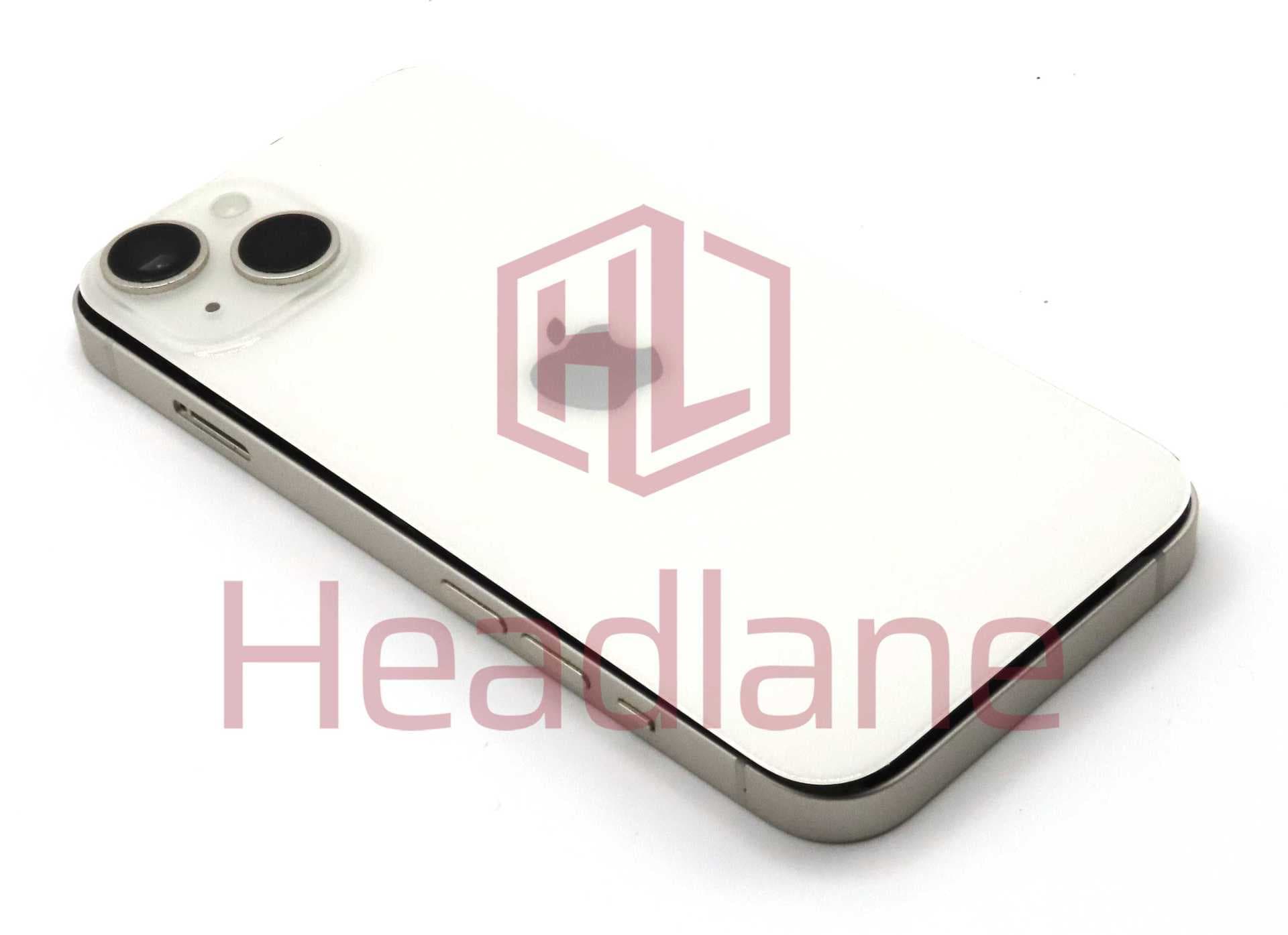 iPhone 14 Back / Battery Cover + Small Parts - Starlight (Pulled - Grade B) - IP14BH-SL-B