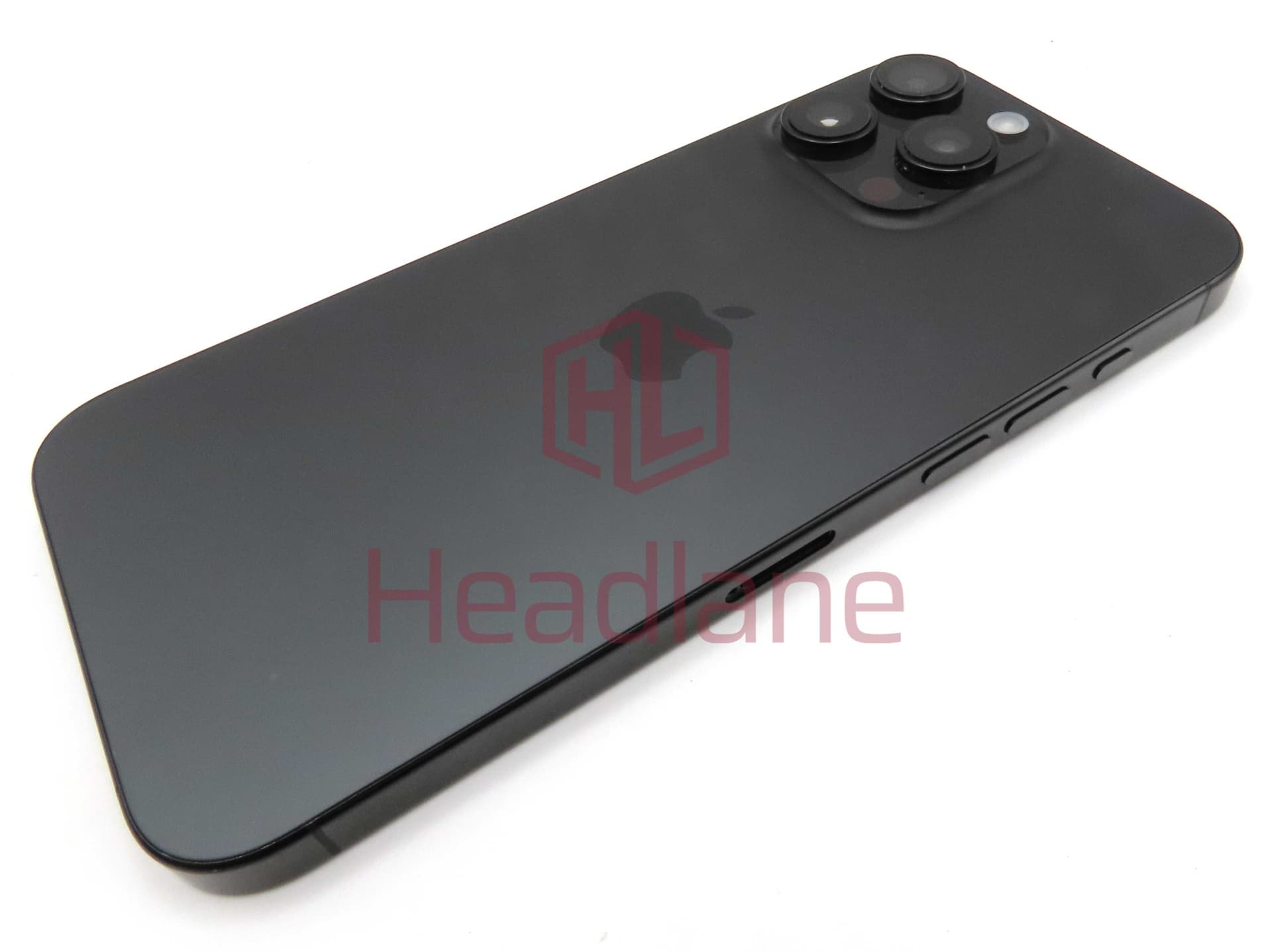 Apple iPhone 16 Pro Max Back / Battery Cover + Small Parts - Black Titanium (Pulled - Grade A) - IP16PMBH-BKT-A - Pulled Replacement Part