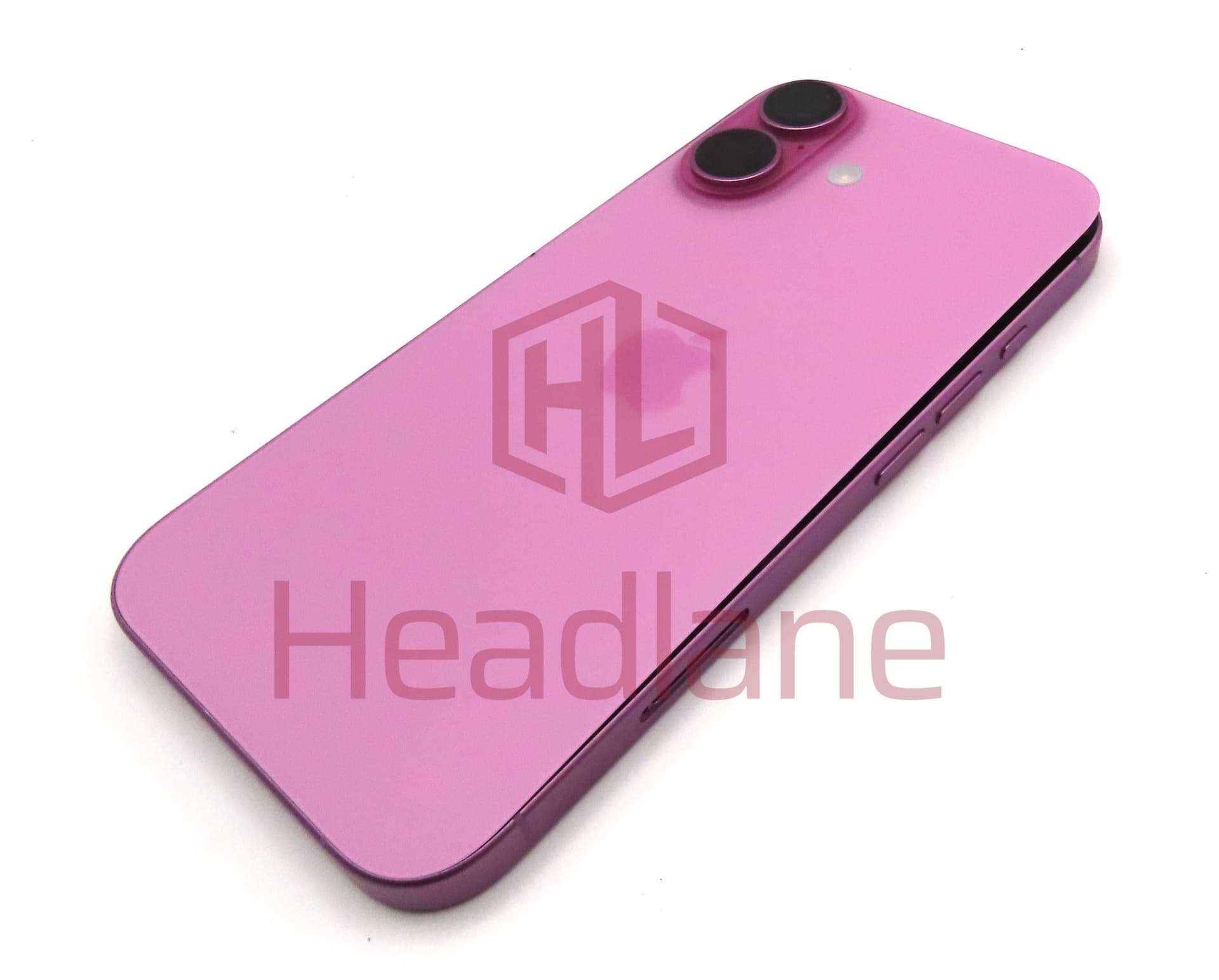 Apple iPhone 16 Back / Battery Cover + Small Parts - Pink (Pulled - Grade A) (No Camera) - IP16BH-PK-A-NC