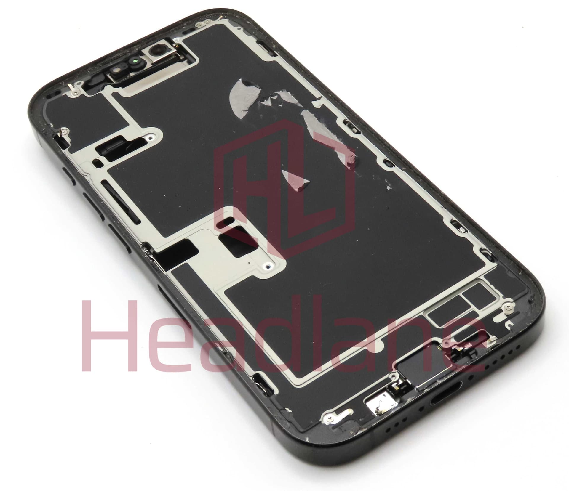 Apple iPhone 16 Pro Back / Battery Cover + Small Parts - Black Titanium (Grade B) - IP16PRBH-BKT-B - Pulled Replacement Part