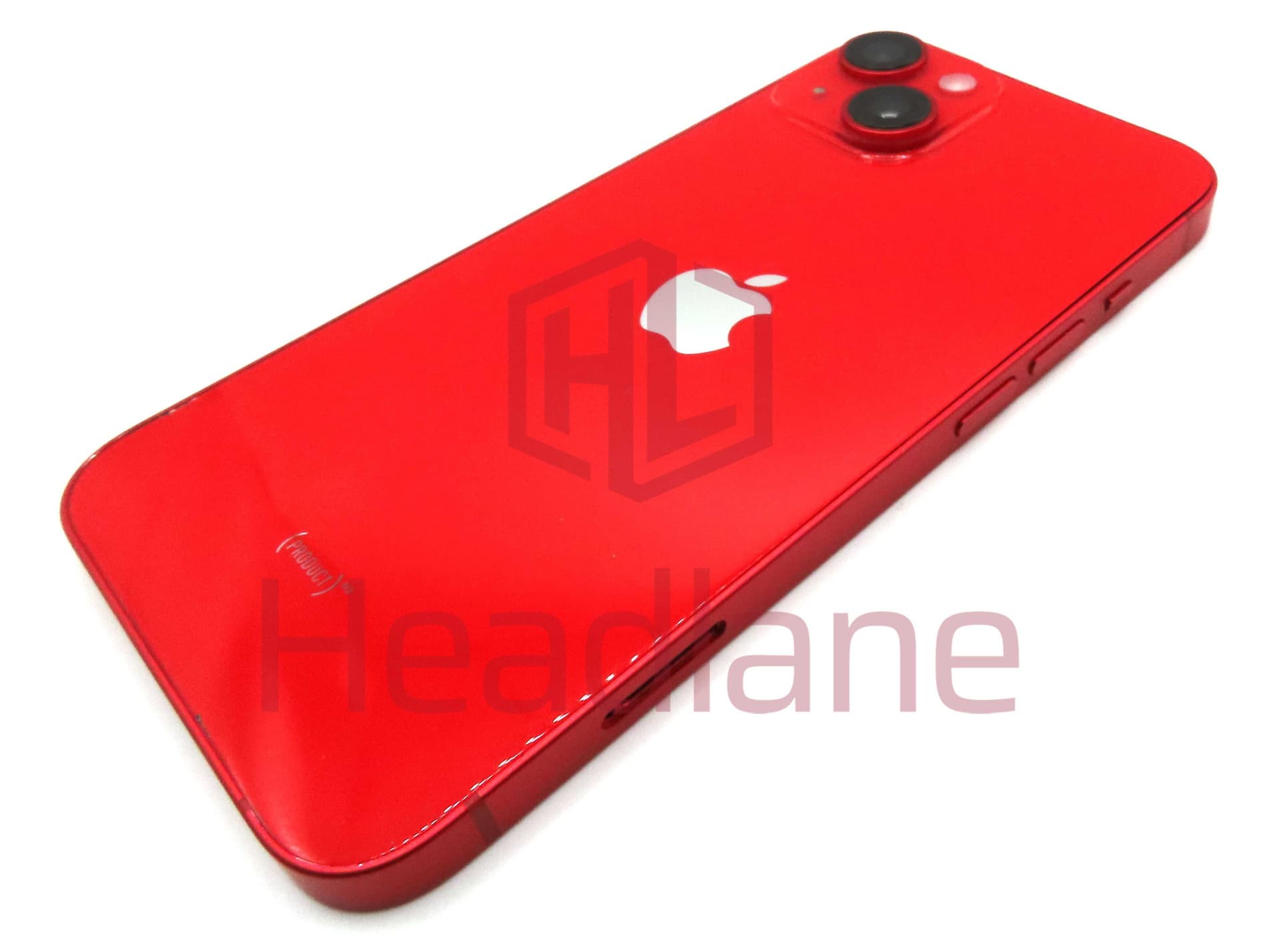 iPhone 14 Back / Battery Cover + Small Parts - Red (Pulled - Grade C) - IP14BH-RD-C