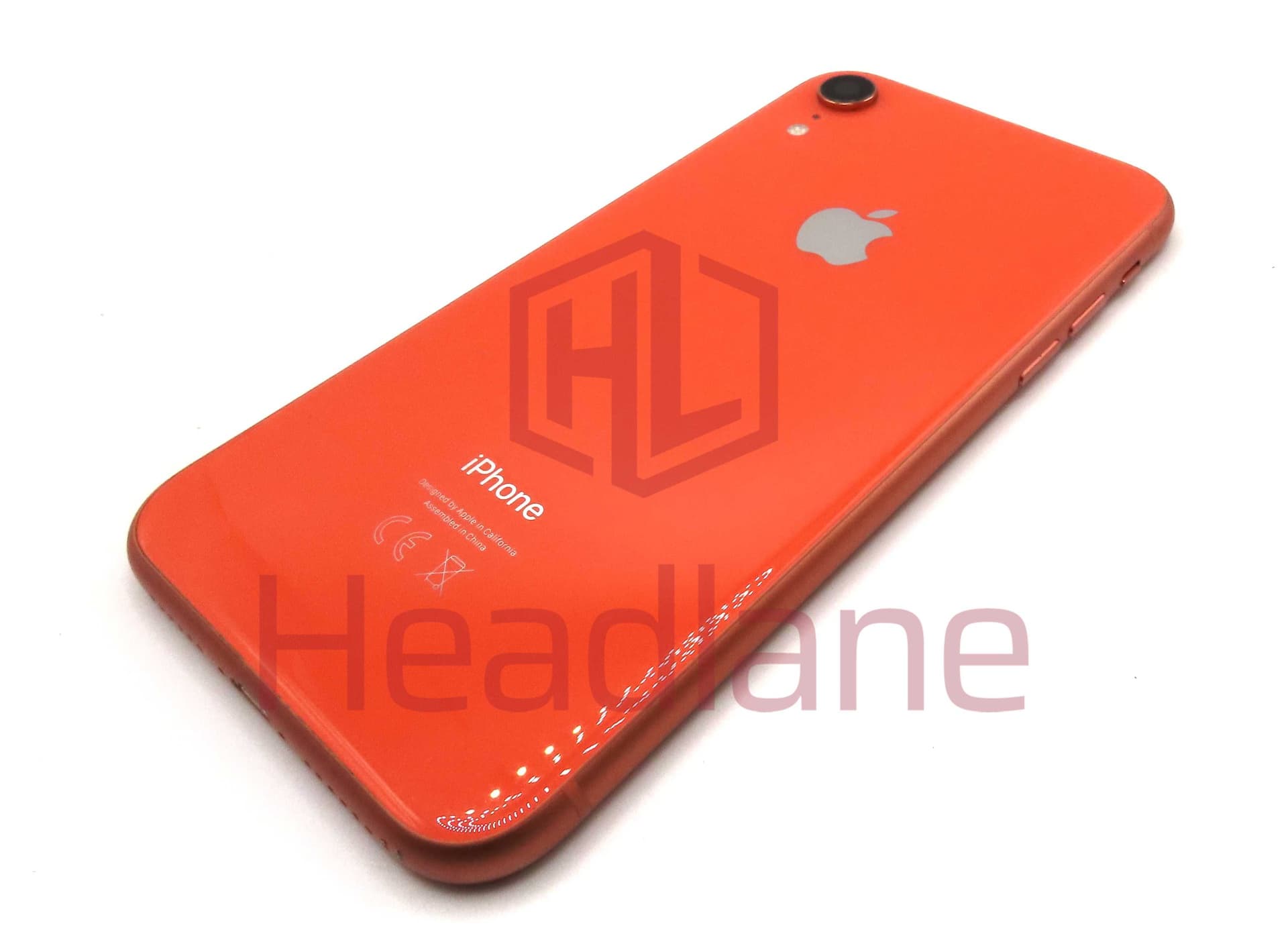 Apple iPhone XR Back / Battery Cover + Small Parts - Coral (Pulled - Grade C) (No Camera) - IPXBH-CR-C-NC
