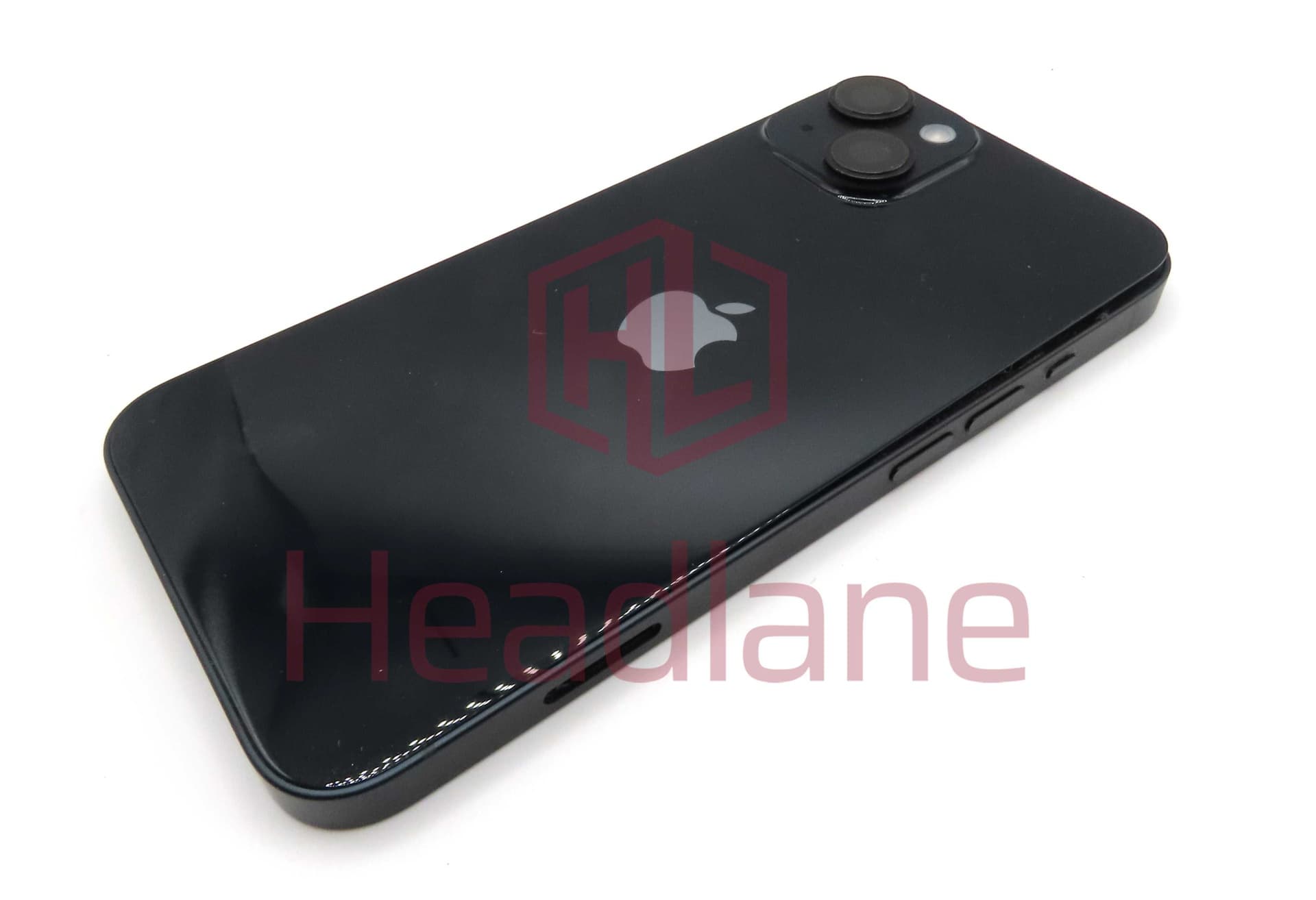 iPhone 14 Back / Battery Cover + Small Parts - Black (Pulled - Grade C) (No Camera) - IP14BH-MN-C-NC