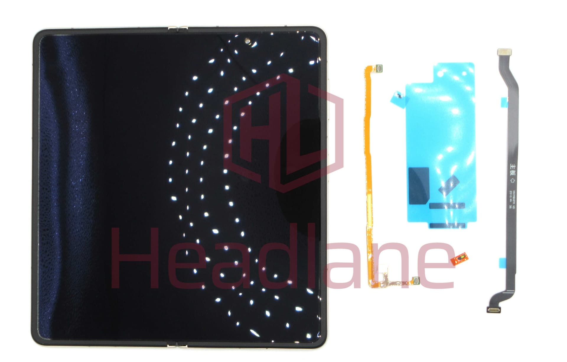 Honor Magic V5 Main / Inner LCD Display / Screen + Touch - Ivory White - 0235AQBV