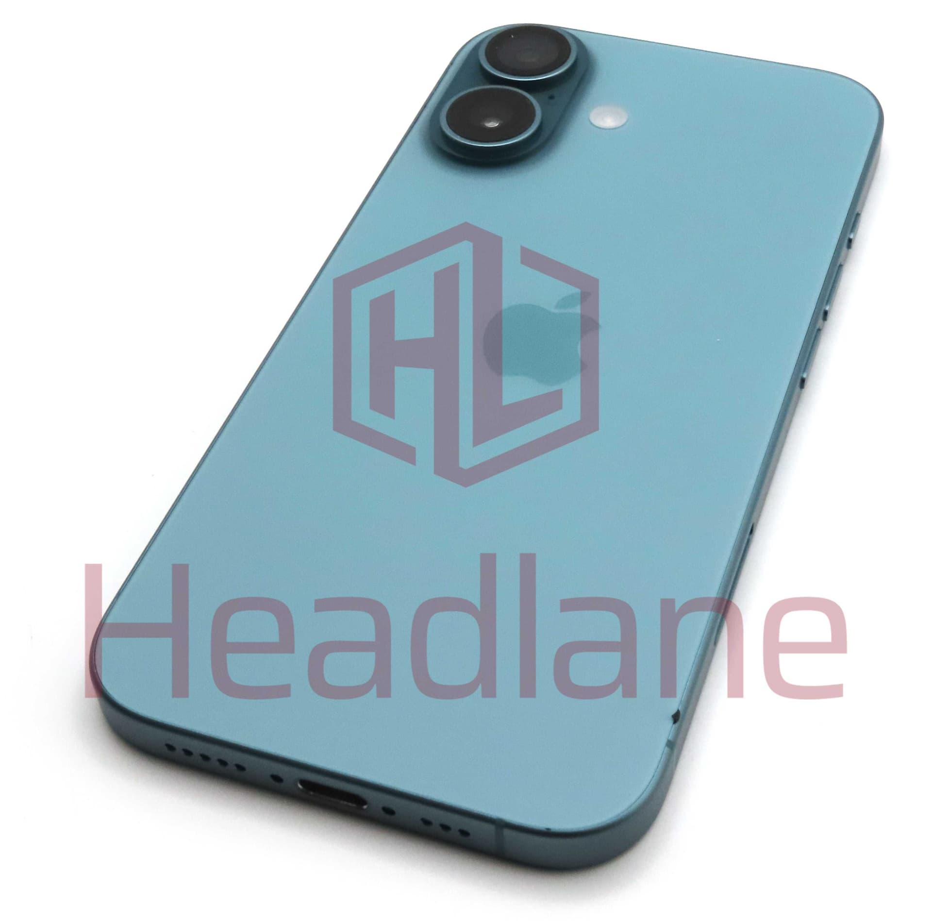 Apple iPhone 16 Back / Battery Cover + Small Parts - Teal (Pulled - Grade A) - IP16BH-TL-A