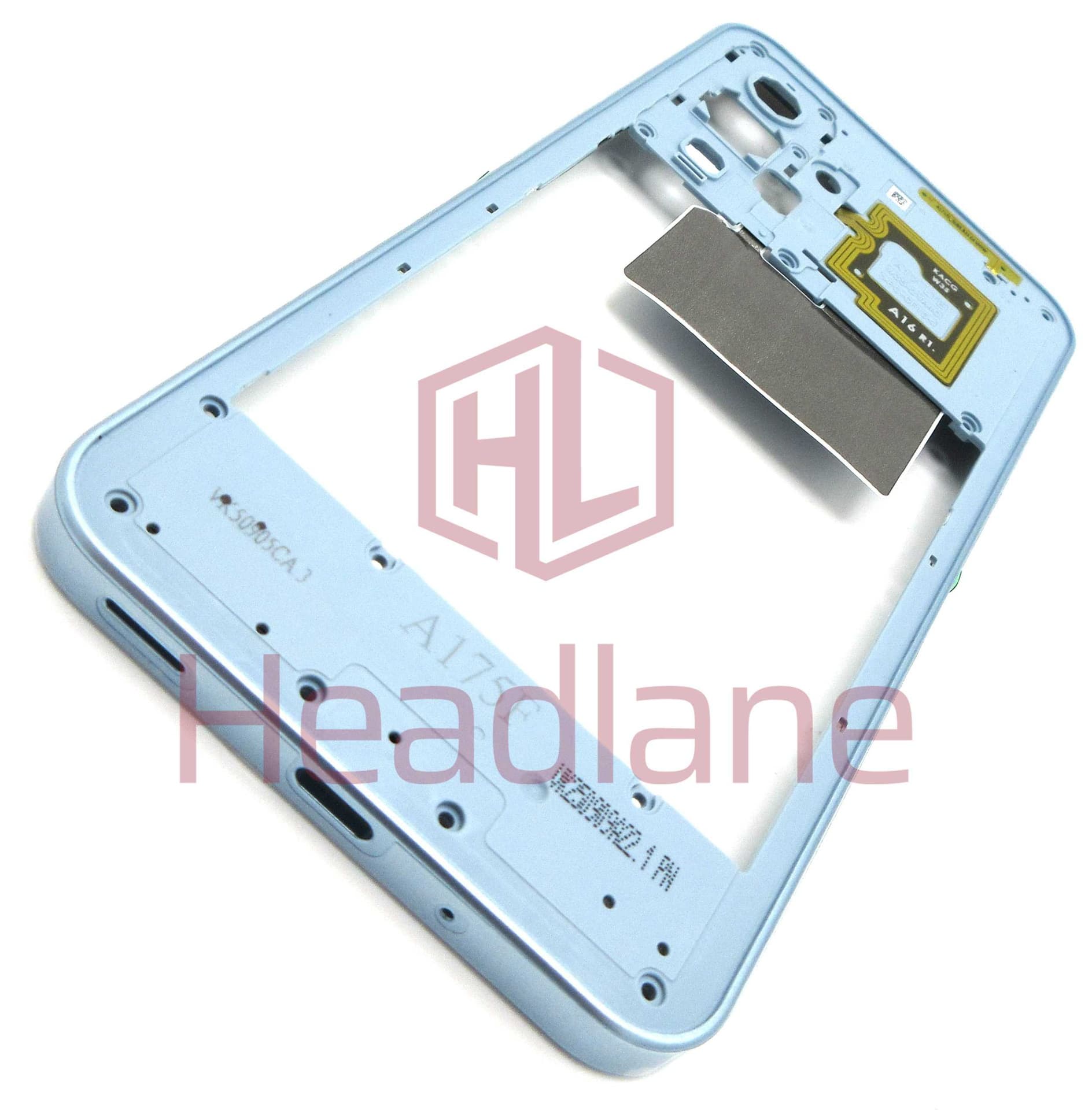 Samsung SM-A175 Galaxy A17 4G Middle Cover / Chassis - Light Blue - GH98-50512C