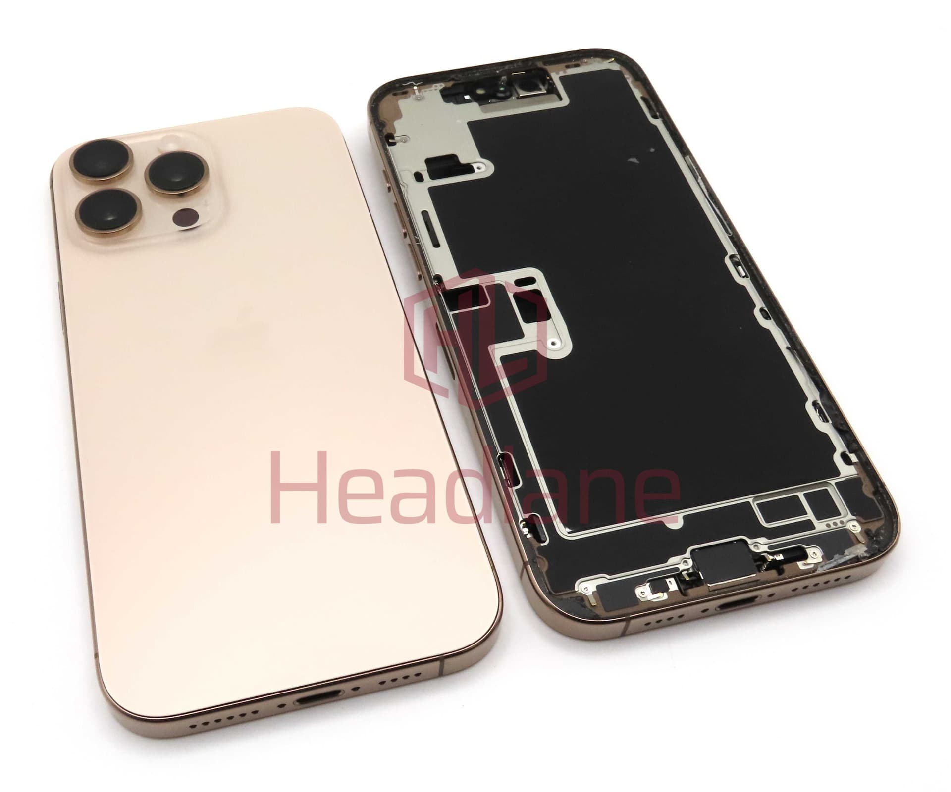 Apple iPhone 16 Pro Max Back / Battery Cover + Small Parts - Desert Titanium (Pulled - Grade B) - IP16PMBH-DT-B