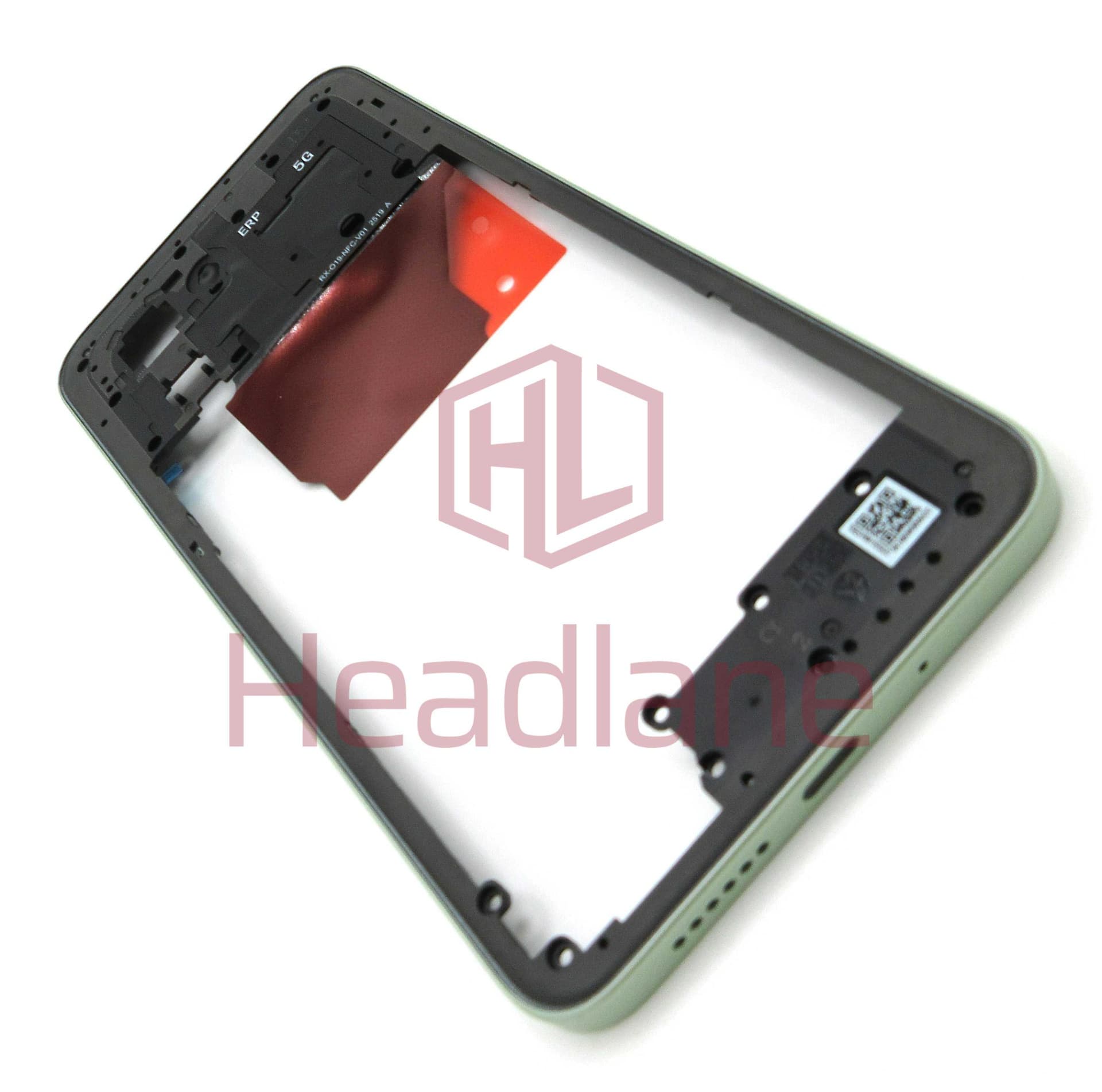 Xiaomi Redmi 15 5G Middle Cover / Chassis - Ripple Green (ERP) - 1610110001427A - Xiaomi Replacement Part