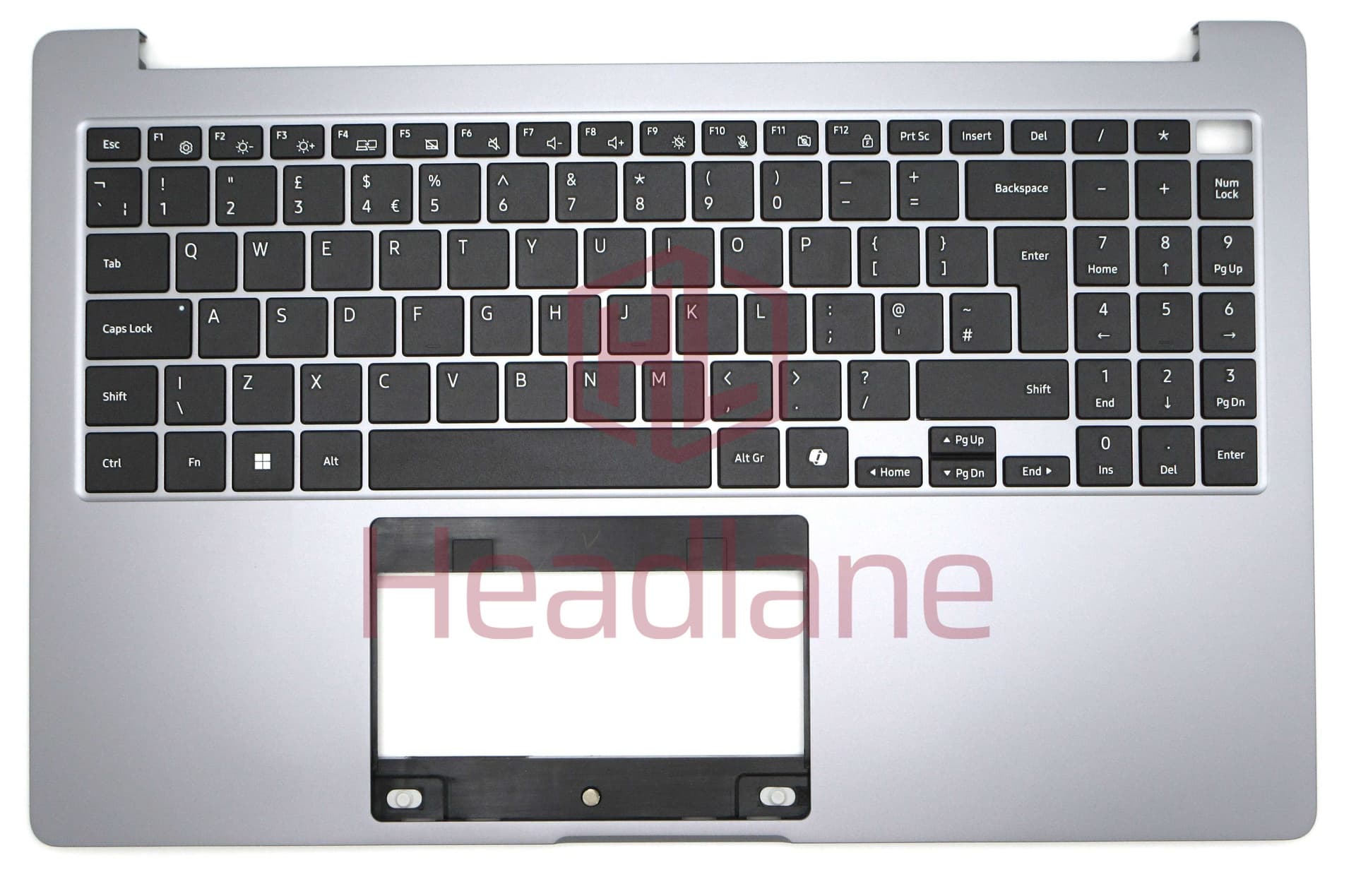 Samsung NP750XHD Galaxy Book5 15.6" Top Keyboard Cover - Grey (UK QWERTY) - BA97-13700A