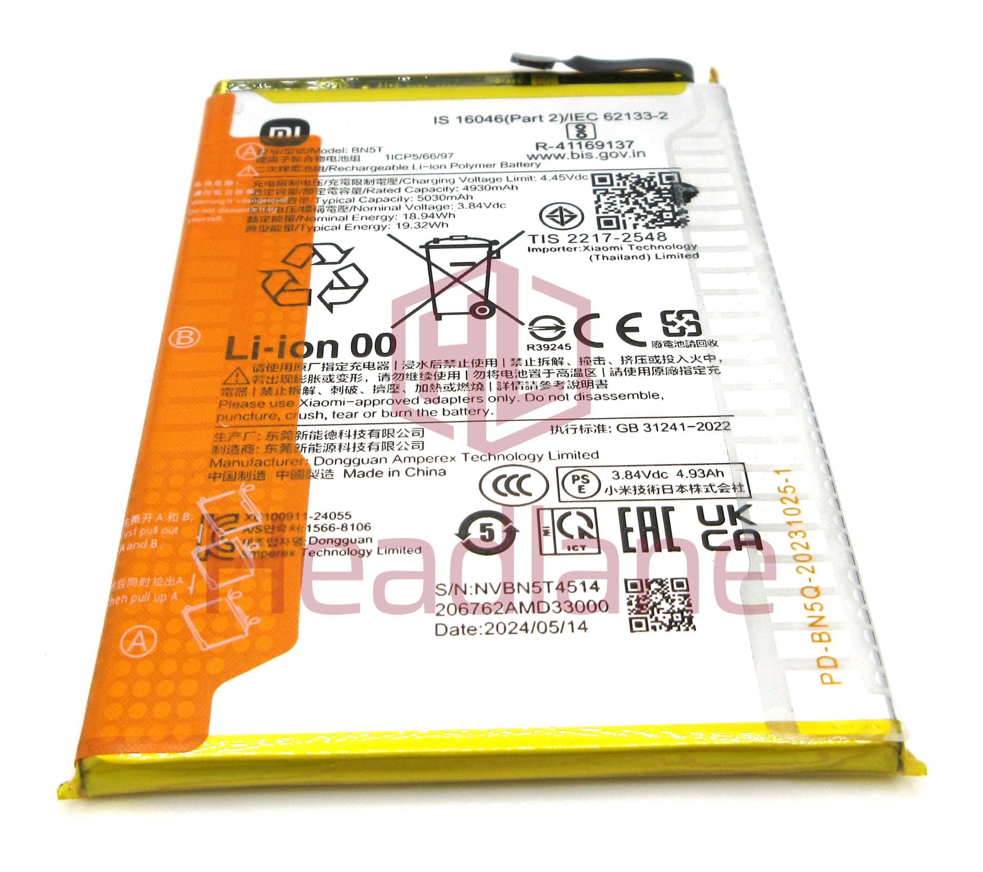 Xiaomi Redmi 13 / Poco M6 BN5T 5030mAh Battery - 1330102000137B