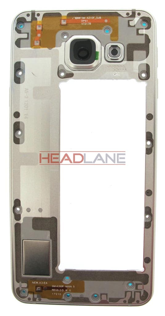 Samsung SM-A310 Galaxy A3 (2016) Middle Cover Chassis - White - GH97-18074C - Samsung Replacement Part