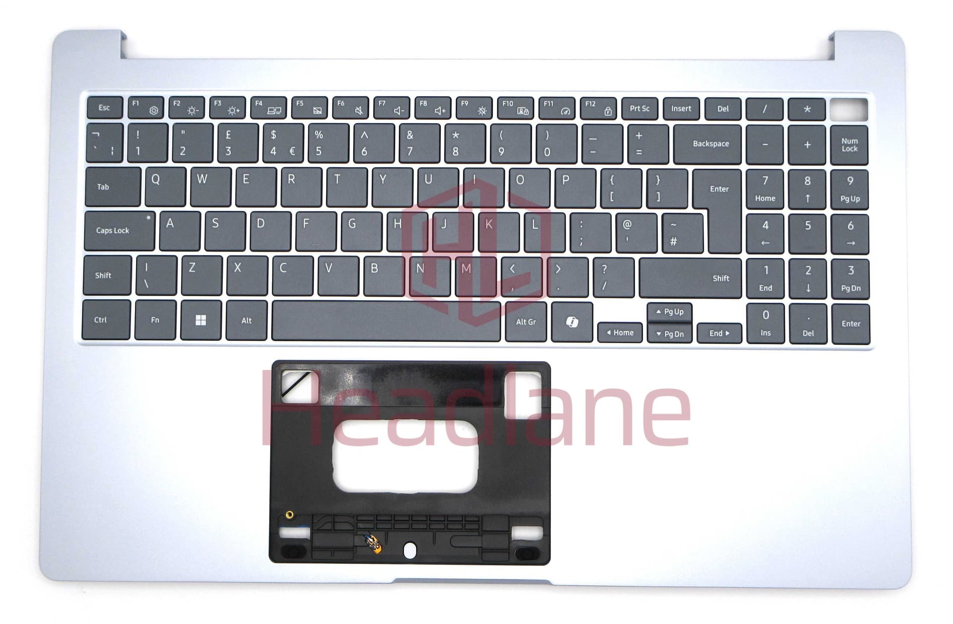 Samsung NP755XRA Galaxy Book5 Edge 5G Top Cover + Keyboard (UK QWERTY) - Sapphire Blue - BA97-13821A