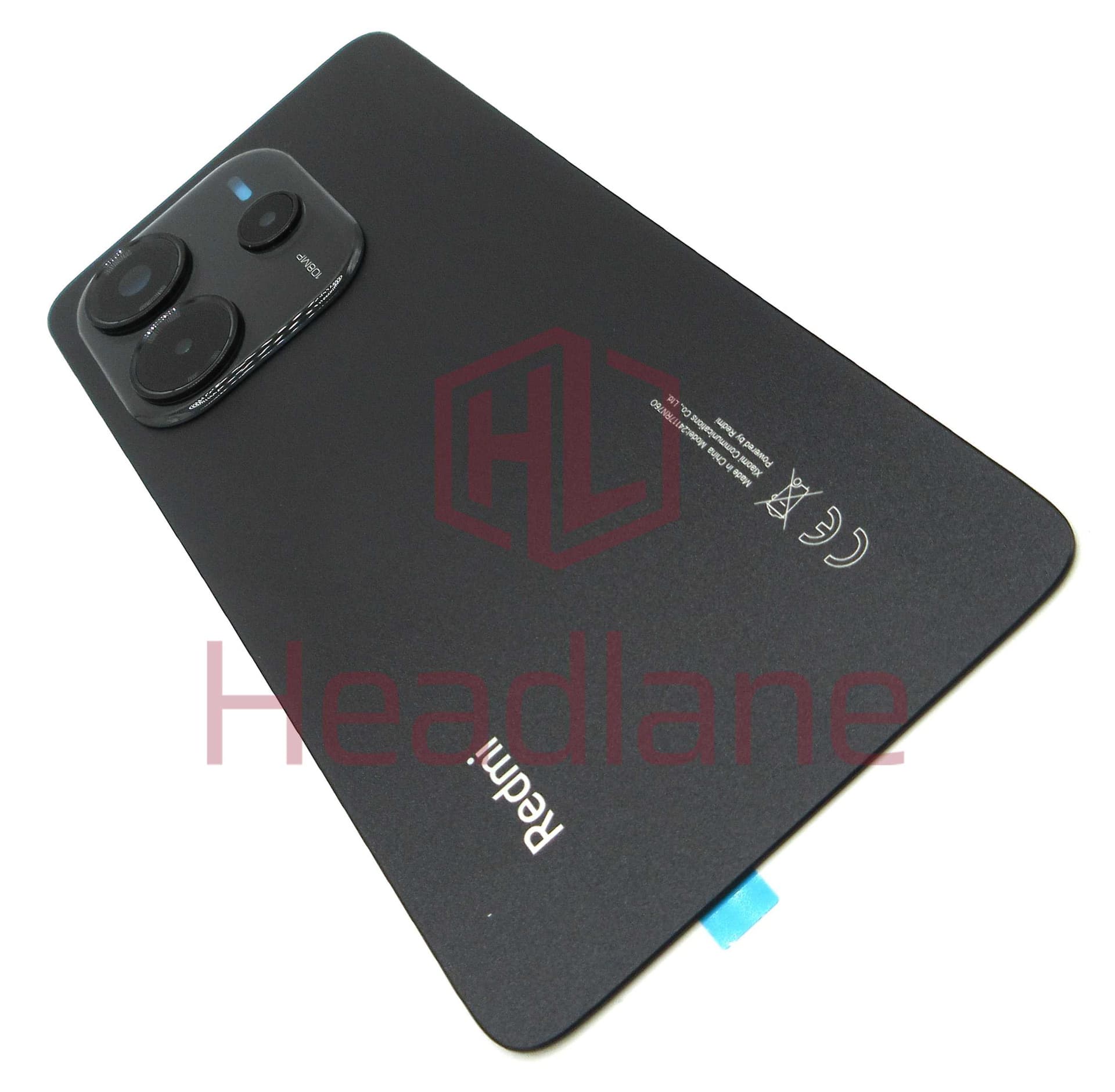 Xiaomi Redmi Note 14 NFC Back / Battery Cover - Black - 56000100O7N00