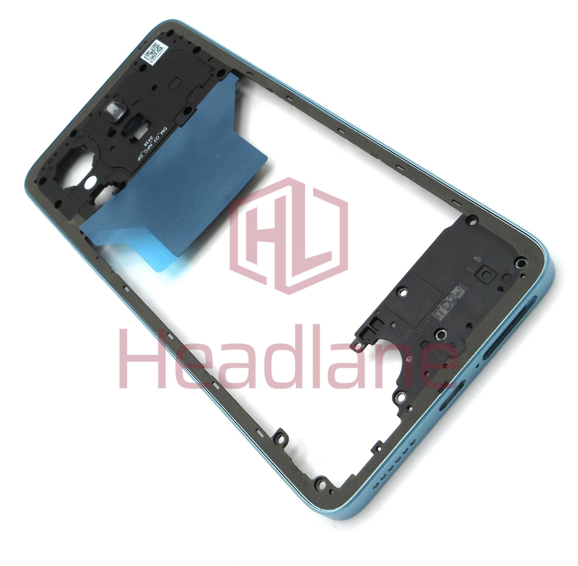 Xiaomi Redmi Note 14 NFC Middle Cover / Chassis - Blue - 1610110001095A