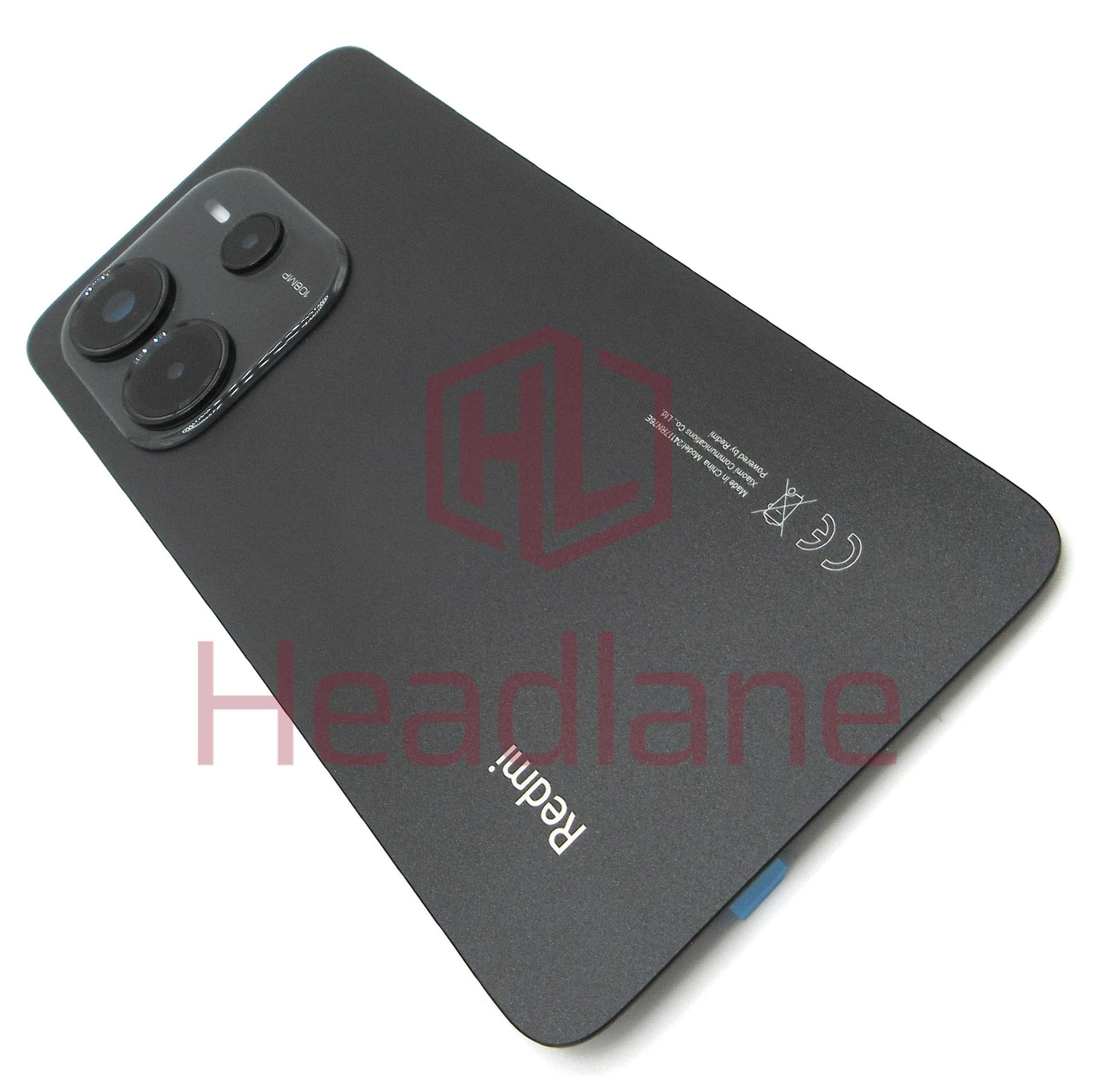 Xiaomi Redmi Note 14 ERP Back / Battery Cover - Black - 56000300O7E00