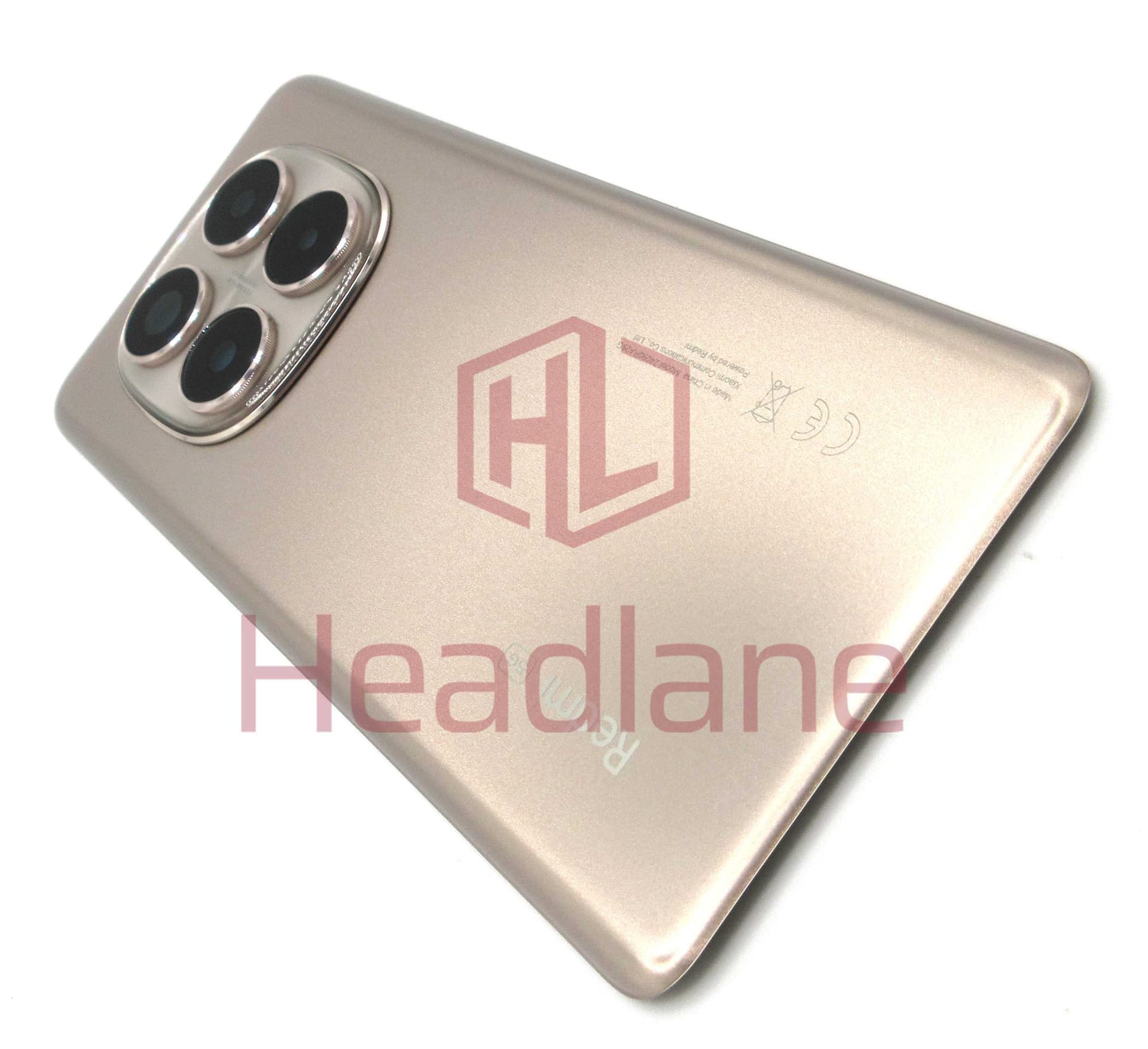Xiaomi Redmi Note 14 Pro 5G Back / Battery Cover - Gold - 56004800O1600 - Xiaomi Replacement Part