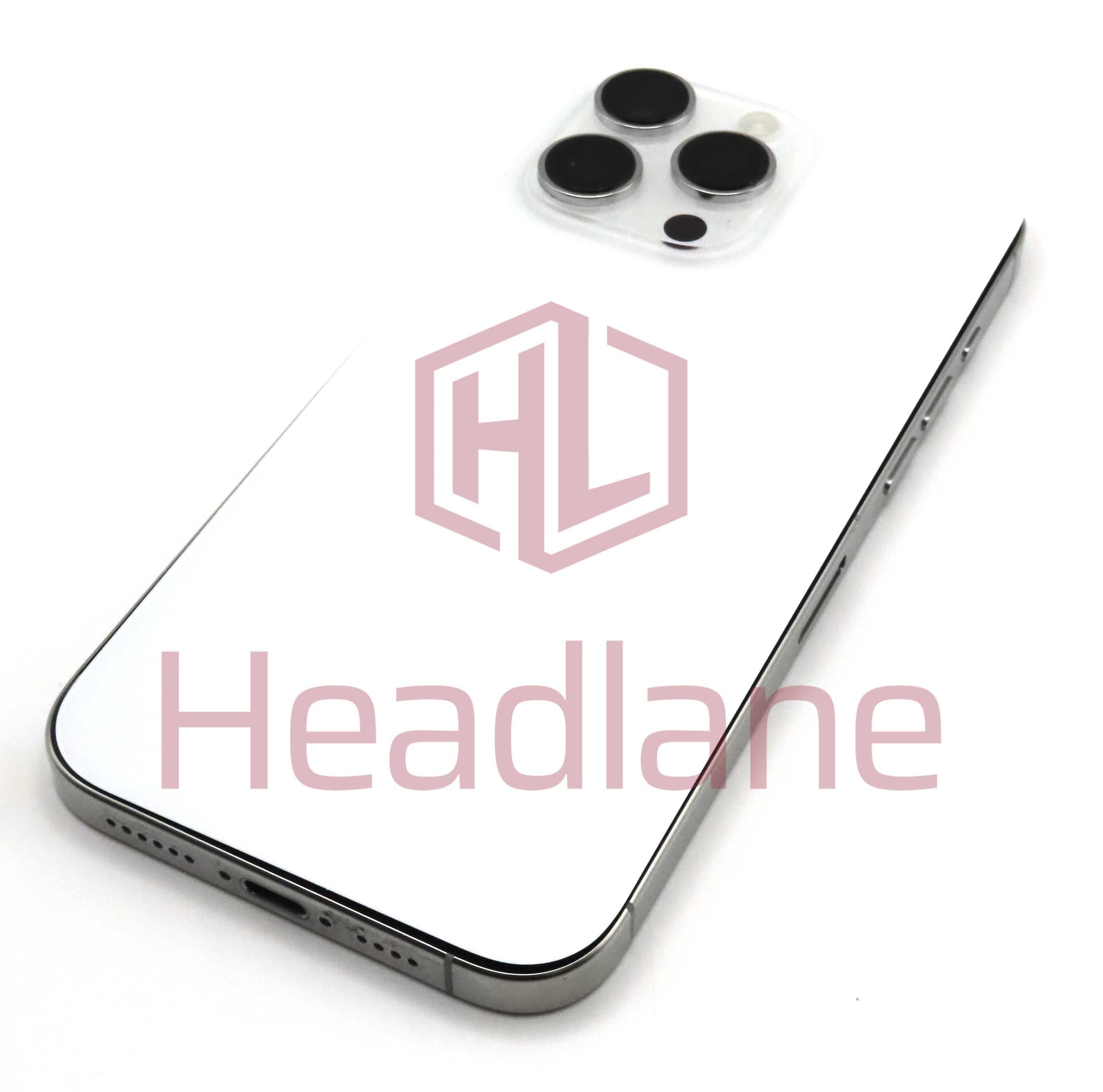 Apple iPhone 16 Pro Max Back / Battery Cover + Small Parts - White Titanium (Pulled - Grade B) - IP16PMBH-WT-B