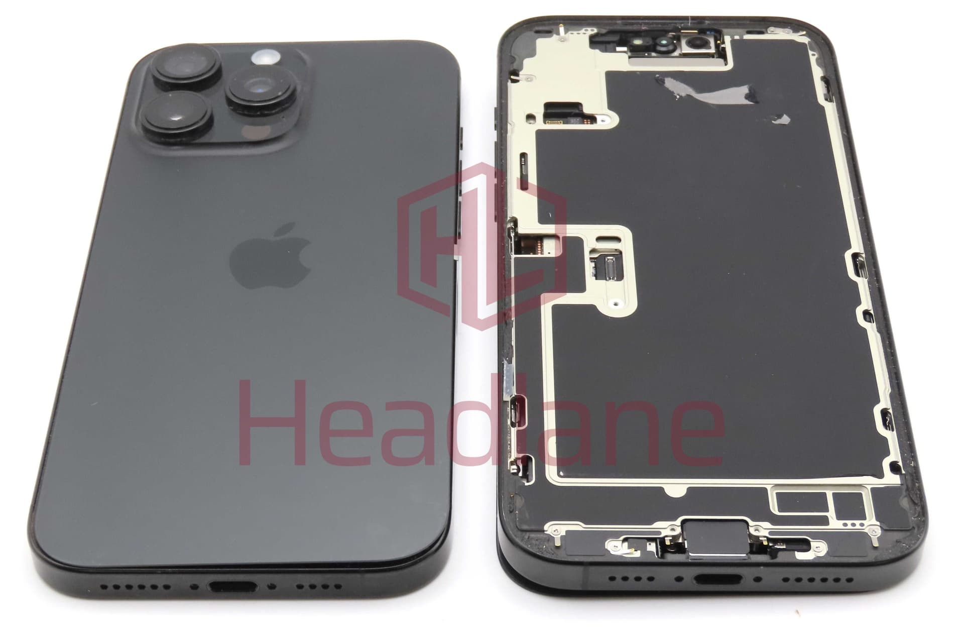 Apple iPhone 16 Pro Max Back / Battery Cover + Small Parts - Black Titanium (Pulled - Grade B) - IP16PMBH-BT-B