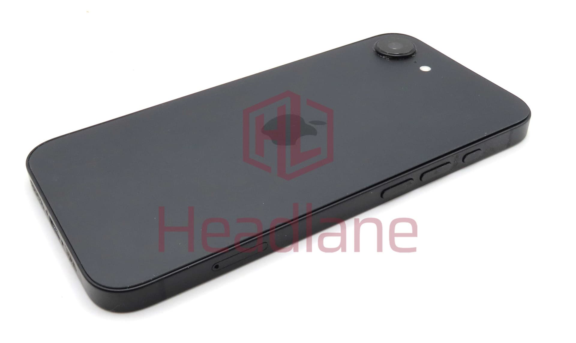 Apple iPhone 16e Back / Battery Cover + Small Parts - Black (Grade C) - IP16EBH-BK-C