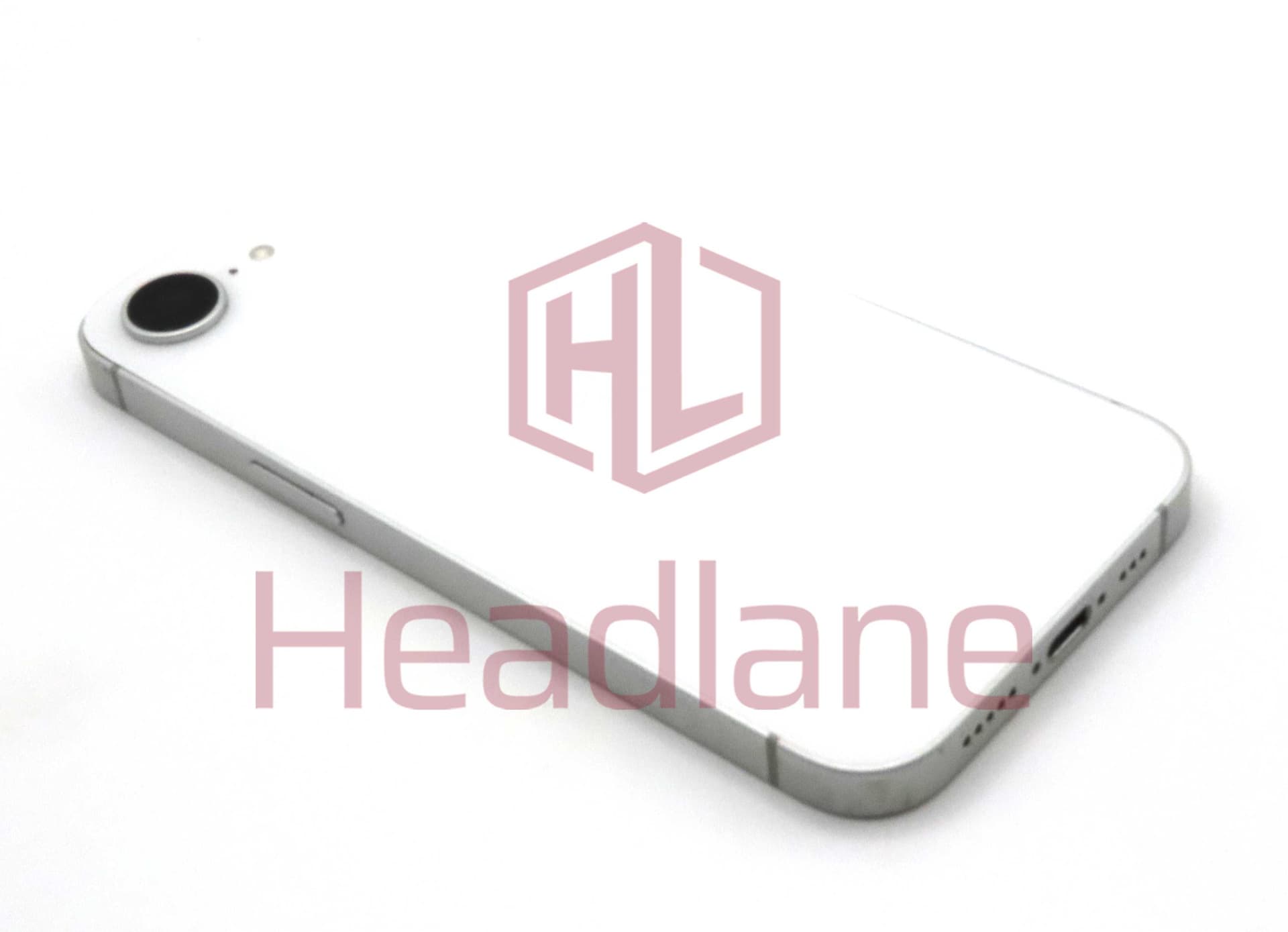 Apple iPhone 16e Back / Battery Cover + Small Parts - White (Grade B) - IP16EBH-WT-B