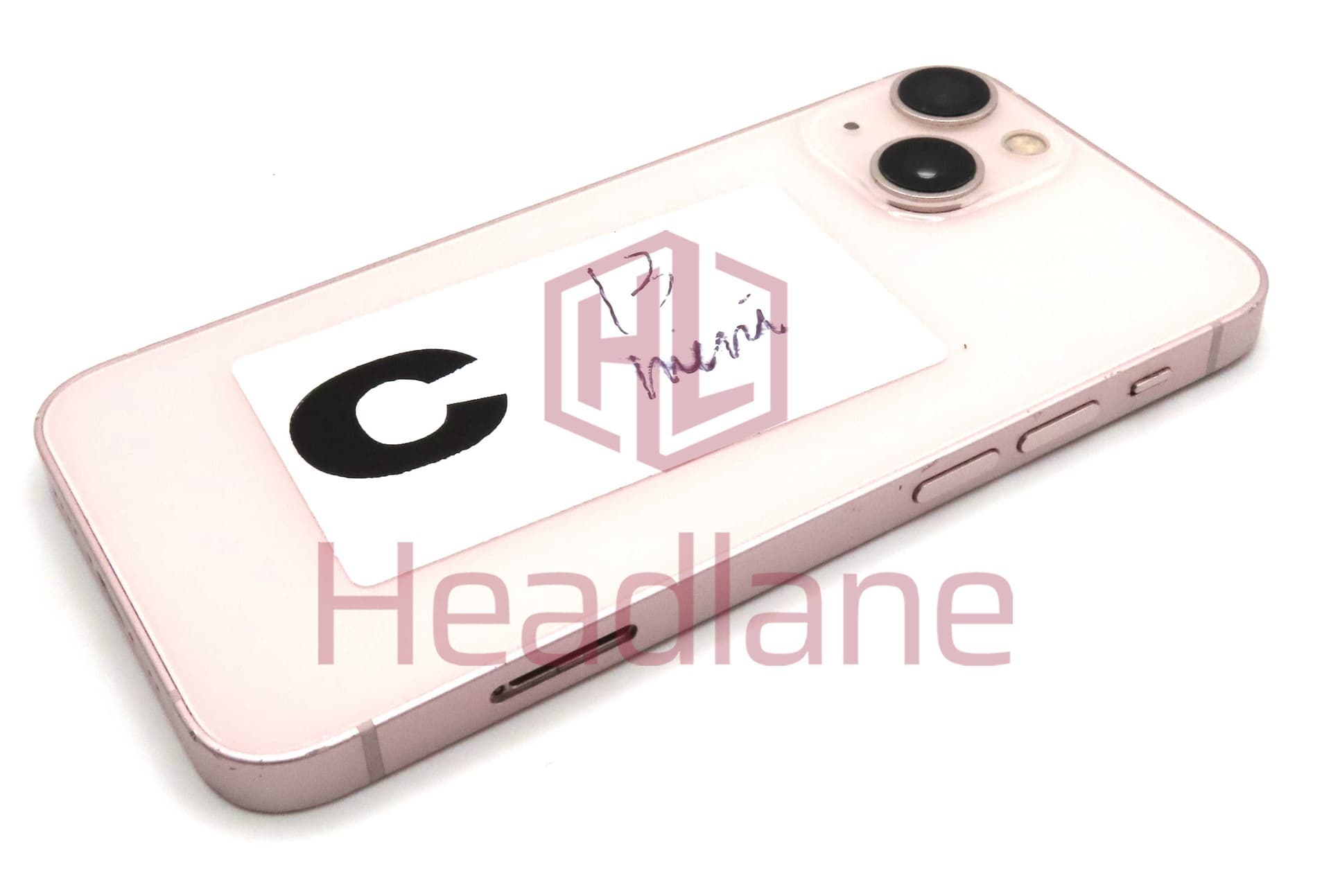 Apple iPhone 13 Mini Back / Battery Cover + Small Parts - Pink (Pulled - Grade C) - IP13MNBH-PK-C