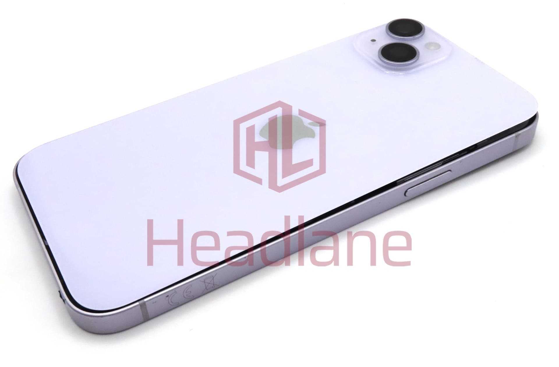 iPhone 14 Plus Back / Battery Cover + Small Parts - Purple (Pulled - Grade B) - IP14PBH-PR-B