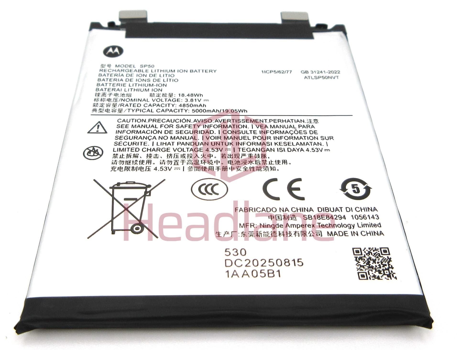 Motorola XT2509 Edge 60 Neo SP50 5000mAh Battery - SB18E84294