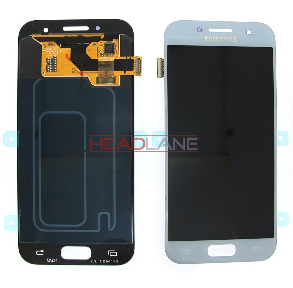 Samsung SM-A320 Galaxy A3 (2017) LCD Display / Screen + Touch - Blue - GH97-19732C - Samsung Replacement Part