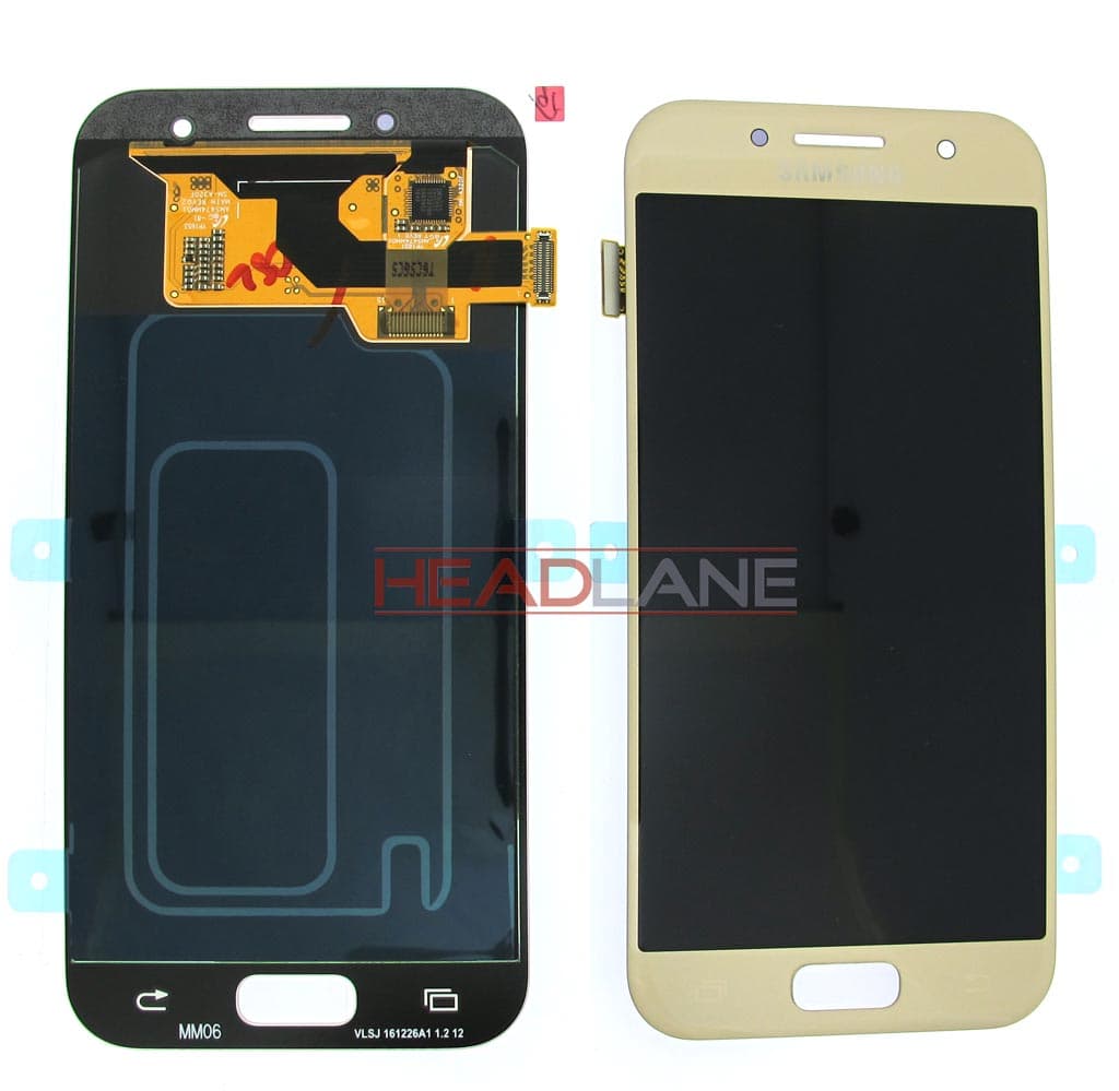 Samsung SM-A320 Galaxy A3 (2017) LCD Display / Screen + Touch - Gold - GH97-19732B - Samsung Replacement Part