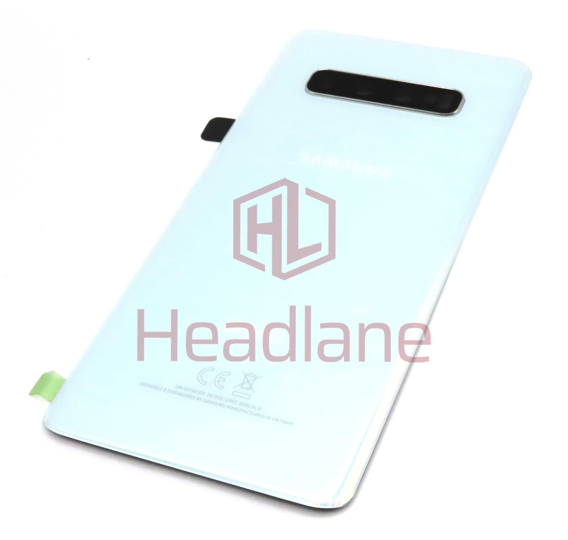 Samsung SM-G975 Galaxy S10+ / S10 Plus Back / Battery Cover - Prism White (DUOS) - GH82-18409F