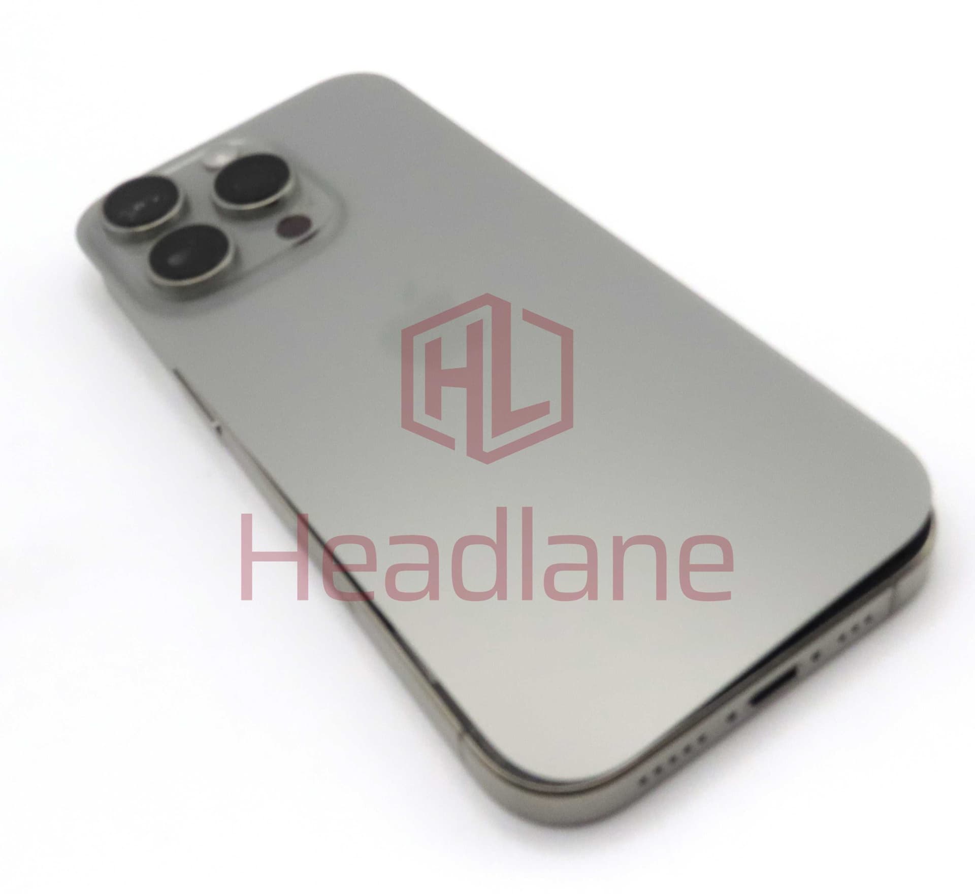 Apple iPhone 16 Pro Back / Battery Cover + Small Parts - Natural Titanium (Grade A) - IP16PRBH-NT-A