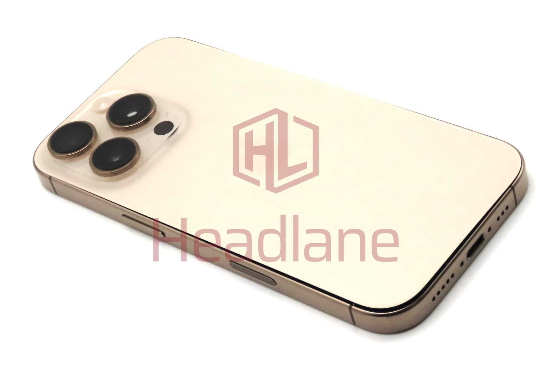 Apple iPhone 16 Pro Back / Battery Cover + Small Parts - Desert Titanium (Grade A) - IP16PRBH-DT-A