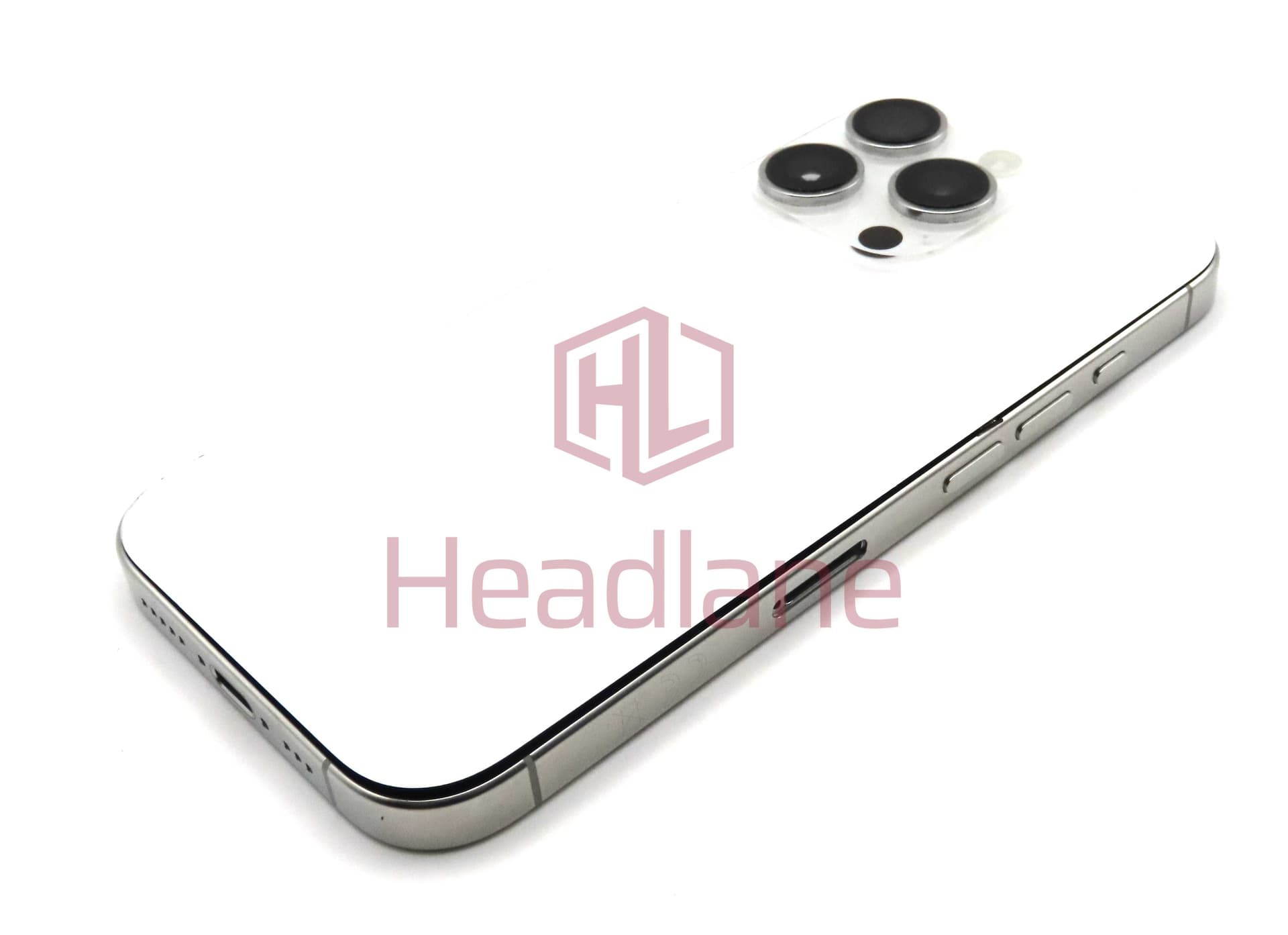 Apple iPhone 16 Pro Back / Battery Cover + Small Parts - White Titanium (Grade A) - IP16PRBH-WT-A