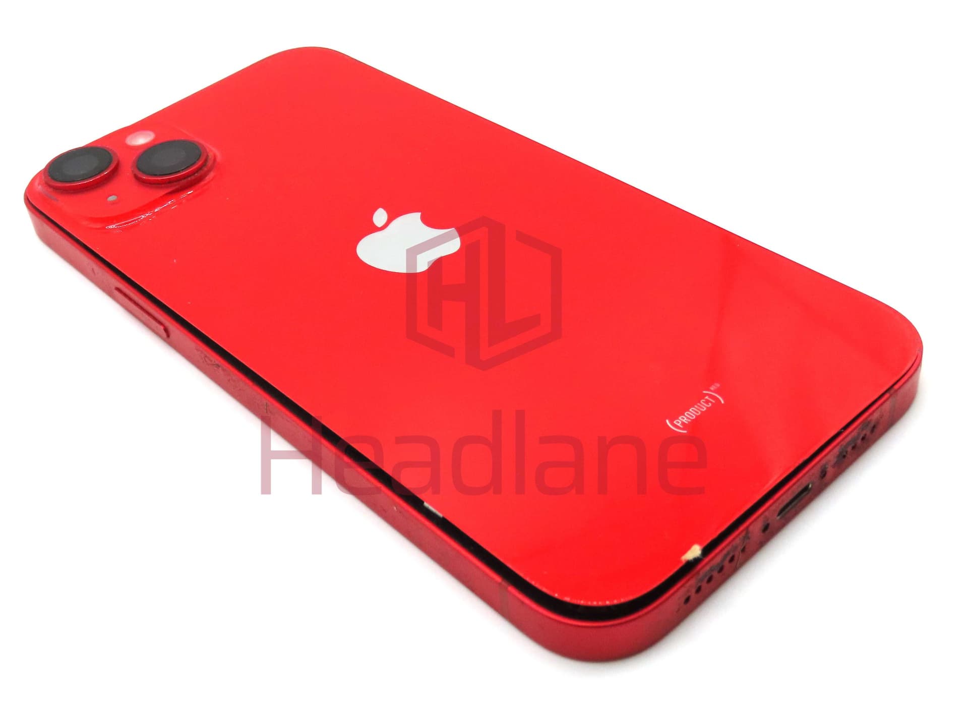 iPhone 14 Plus Back / Battery Cover + Small Parts - Red (Pulled - Grade C) - IP14PLBH-RD-C