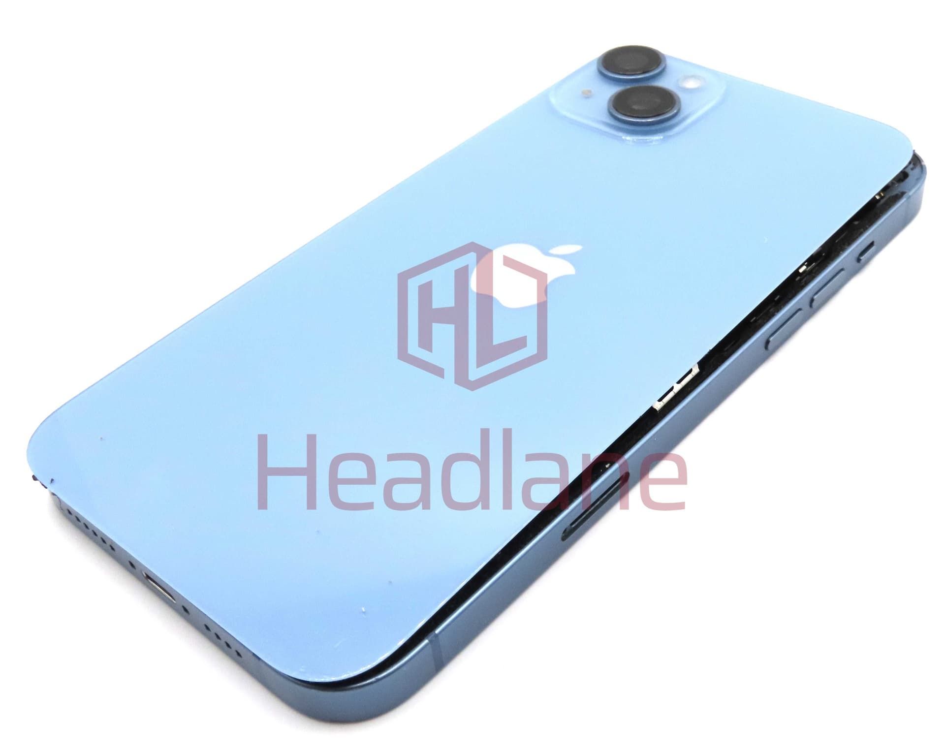 iPhone 14 Plus Back / Battery Cover + Small Parts - Blue (Pulled - Grade C) - IP14PLBH-BL-C