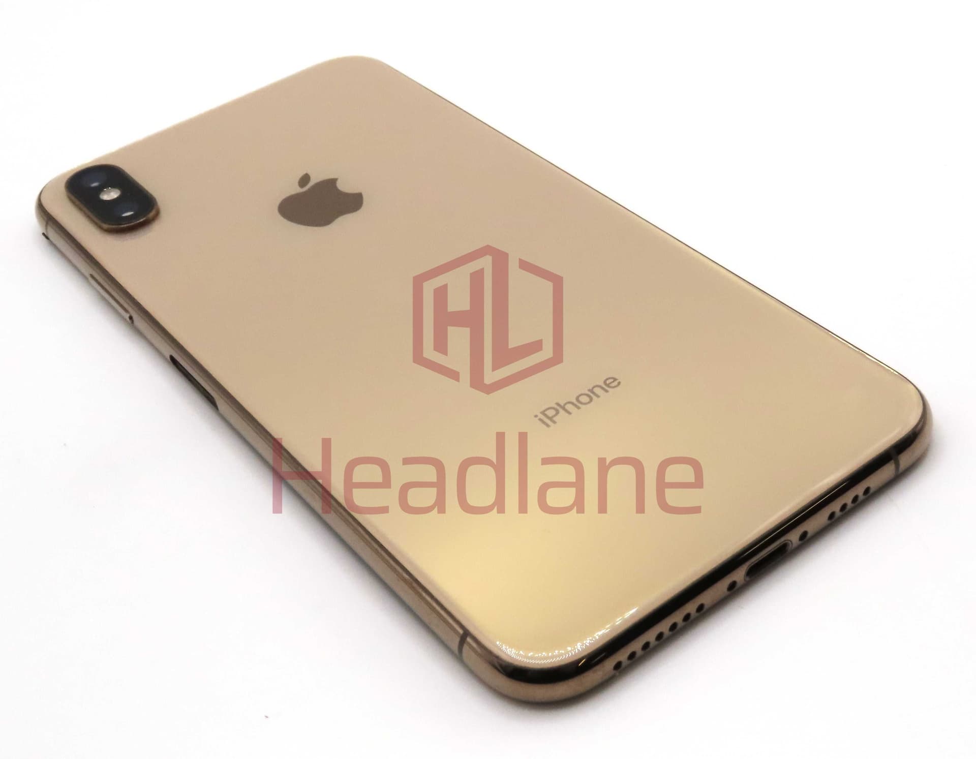 Apple iPhone XS Max Back / Battery Cover + Small Parts - Gold (Pulled - Grace B) - IPXSMBH-GL-B