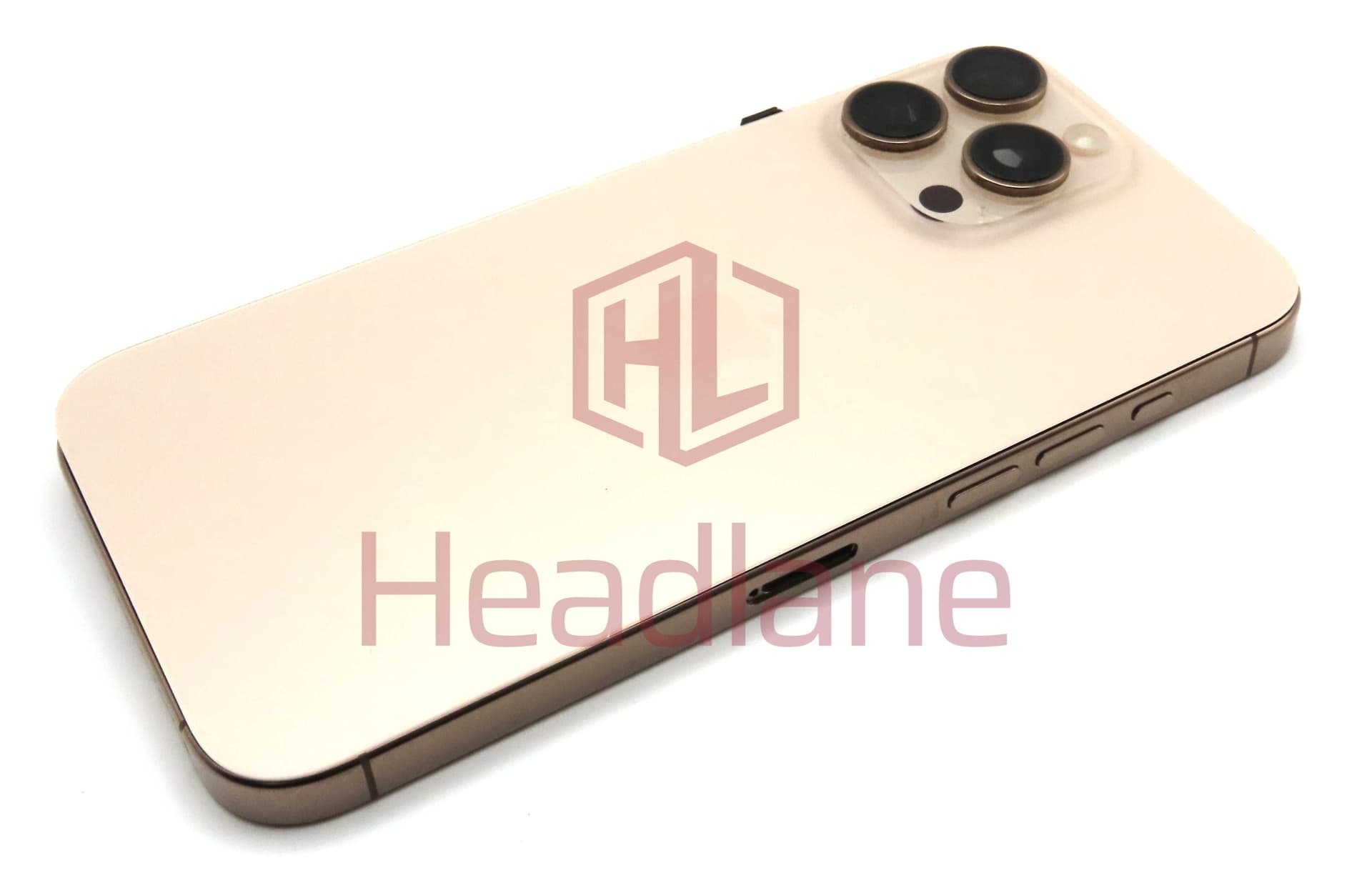 Apple iPhone 16 Pro Max Back / Battery Cover + Small Parts - Desert Titanium (Pulled - Grade C) (No Camera) - IP16PMBH-DT-NC-B