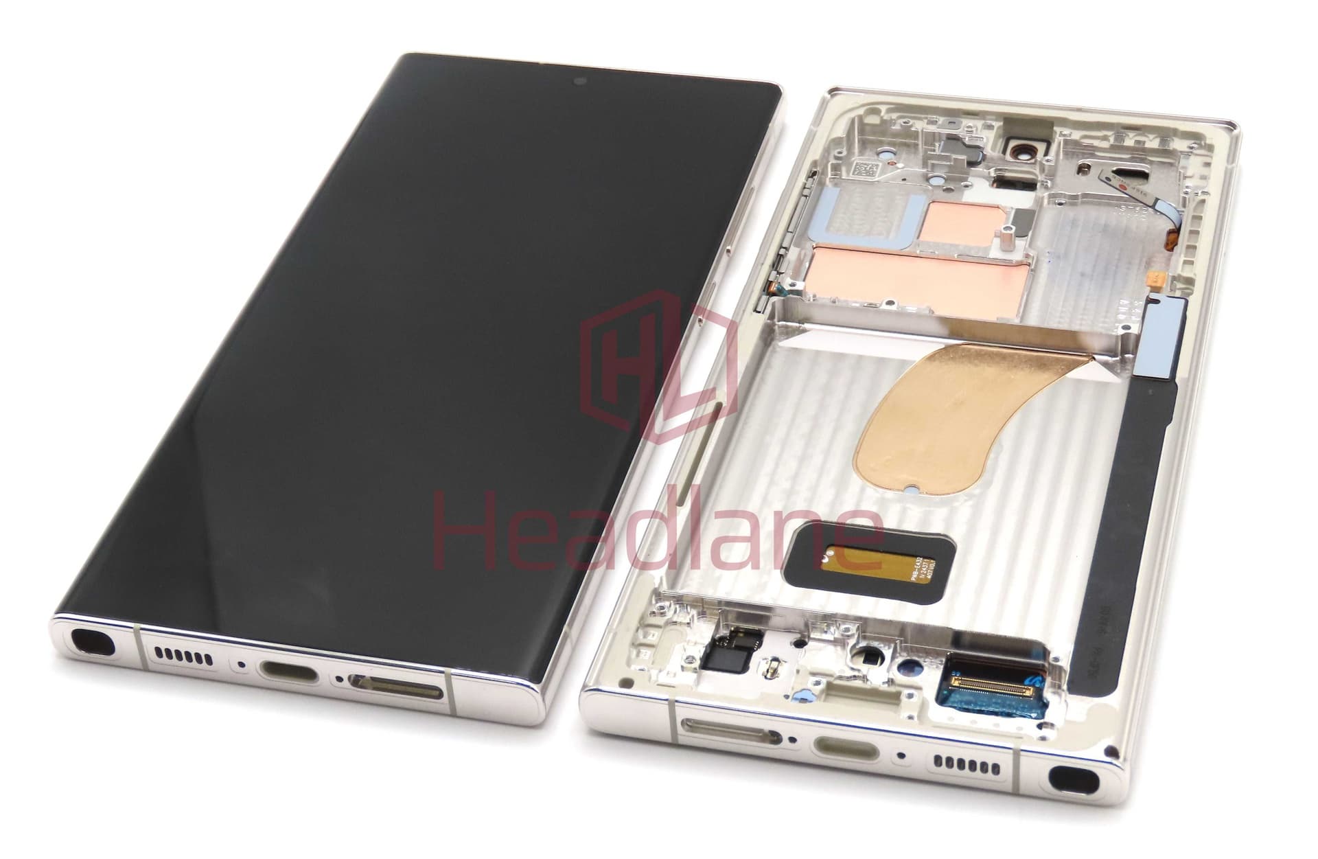 Samsung SM-S918 Galaxy S23 Ultra LCD Display / Screen + Touch - Cream (Pulled - Grade A) - GH82-30466B-A