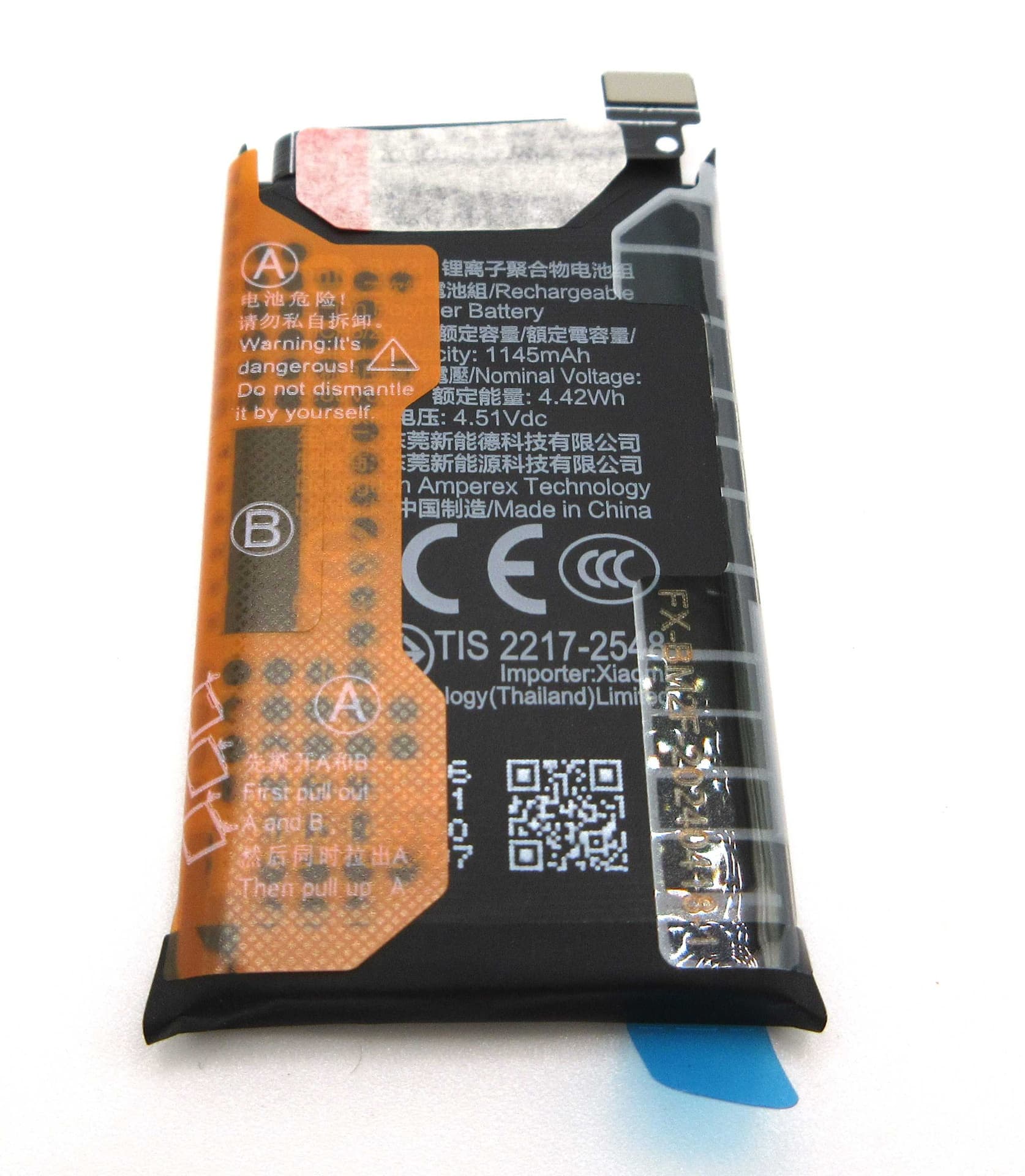 Xiaomi MIX Flip BM2F 1145mAh Battery - 1330101000173B - Xiaomi Replacement Part