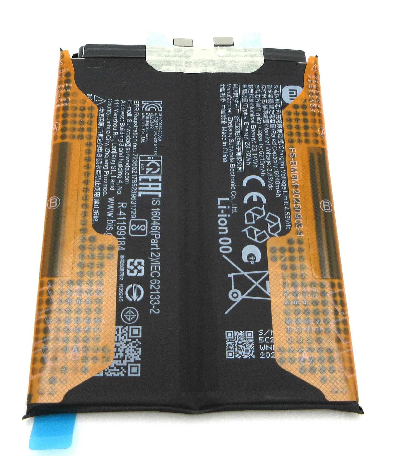 Xiaomi Poco F8 Pro BM6M 6210mAh Battery - 1330102000214B - Xiaomi Replacement Part